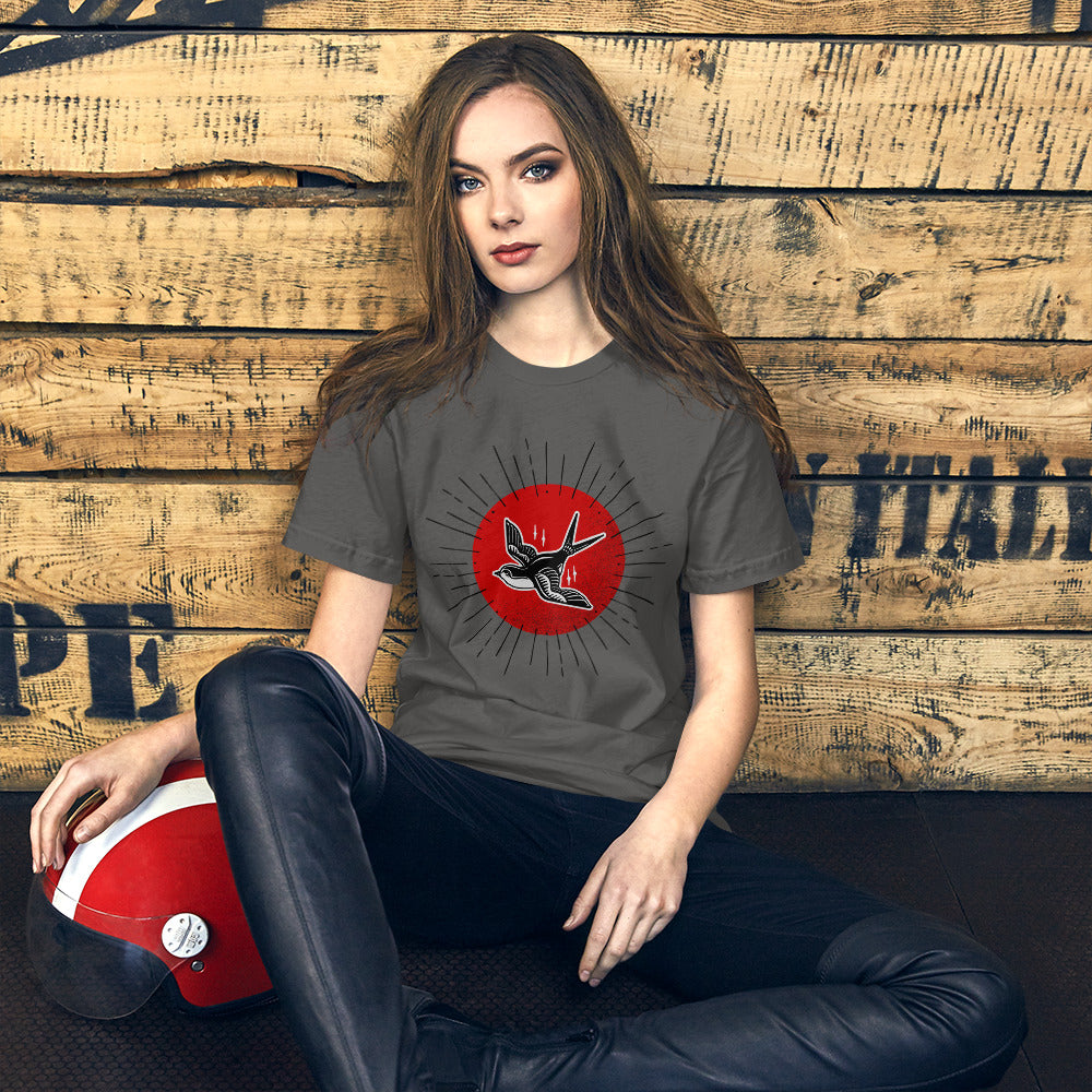 Red Sun Sparrow Unisex t-shirt
