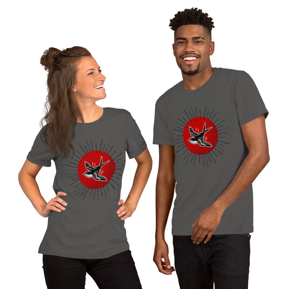 Red Sun Sparrow Unisex t-shirt