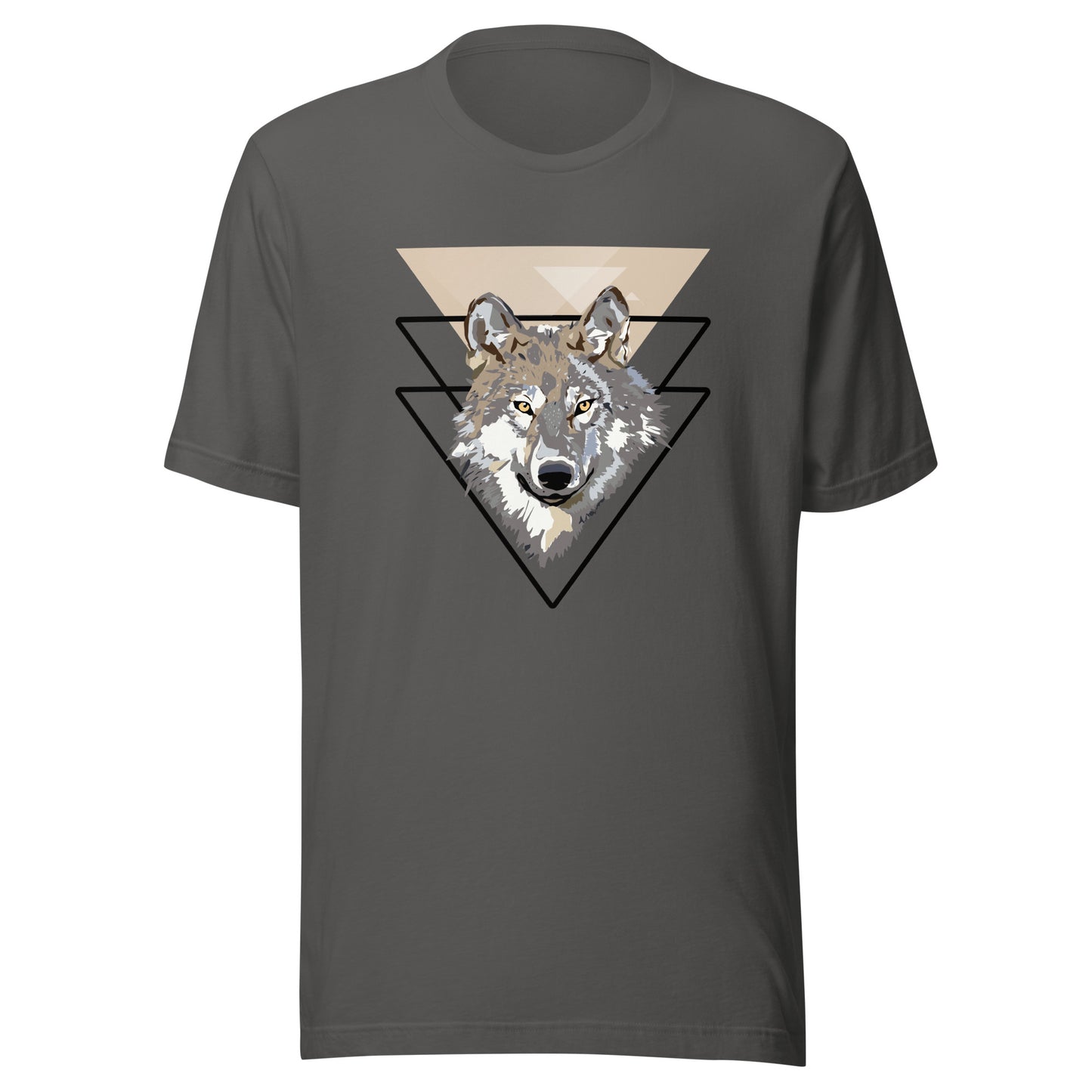 Triangle Wolf Illustration Unisex t-shirt