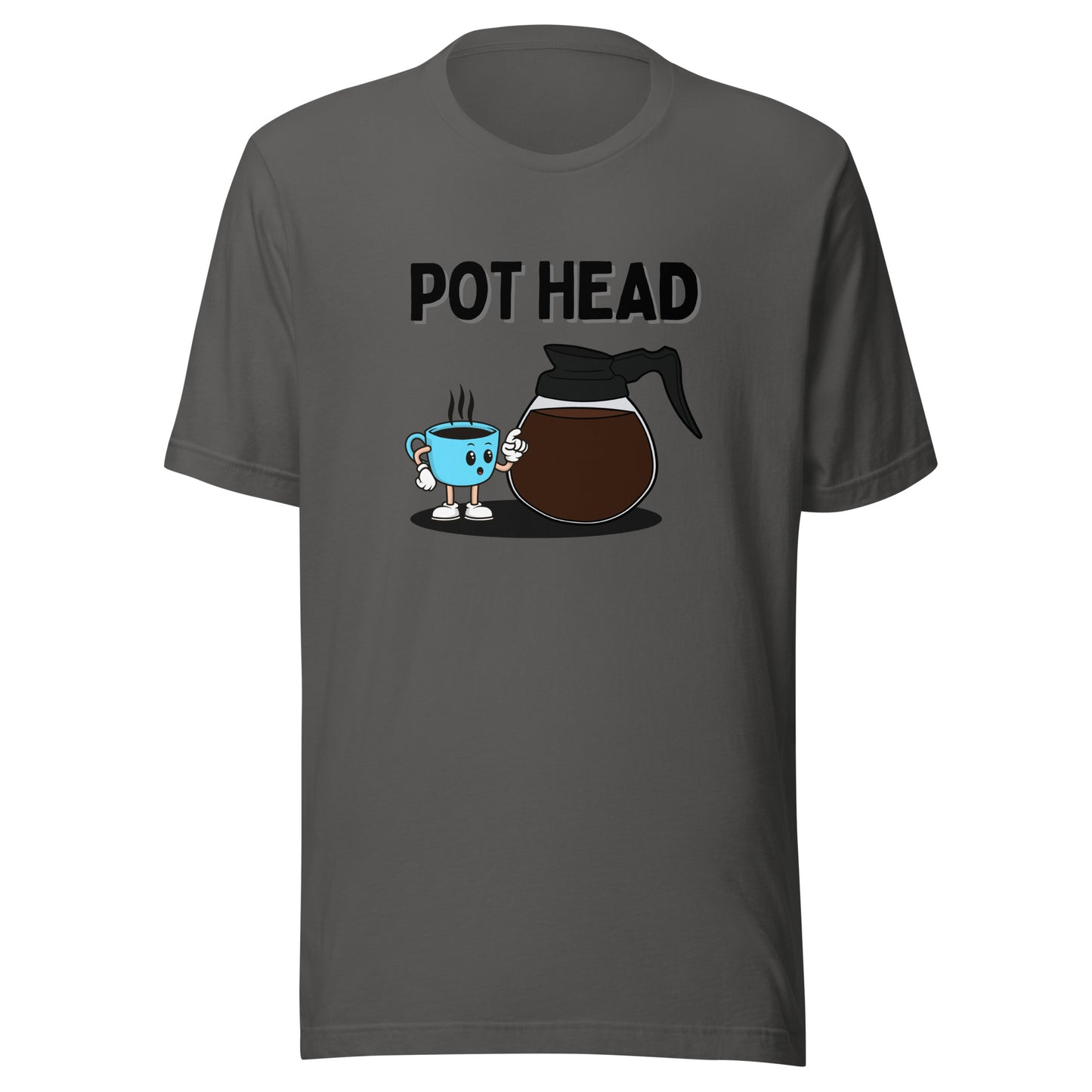 Coffee Pot Head Unisex t-shirt