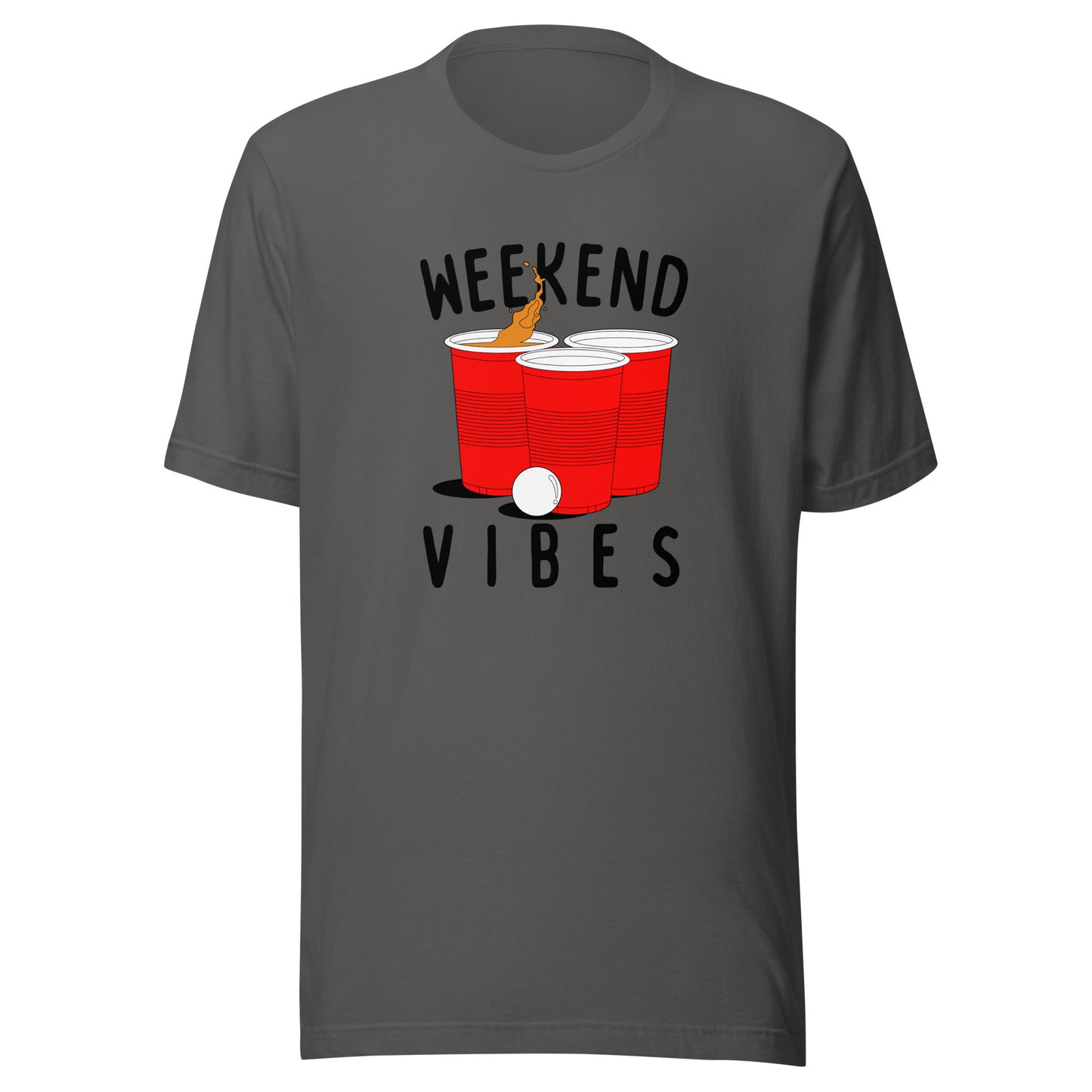 Weekend Vibes Beer Pong Unisex t-shirt