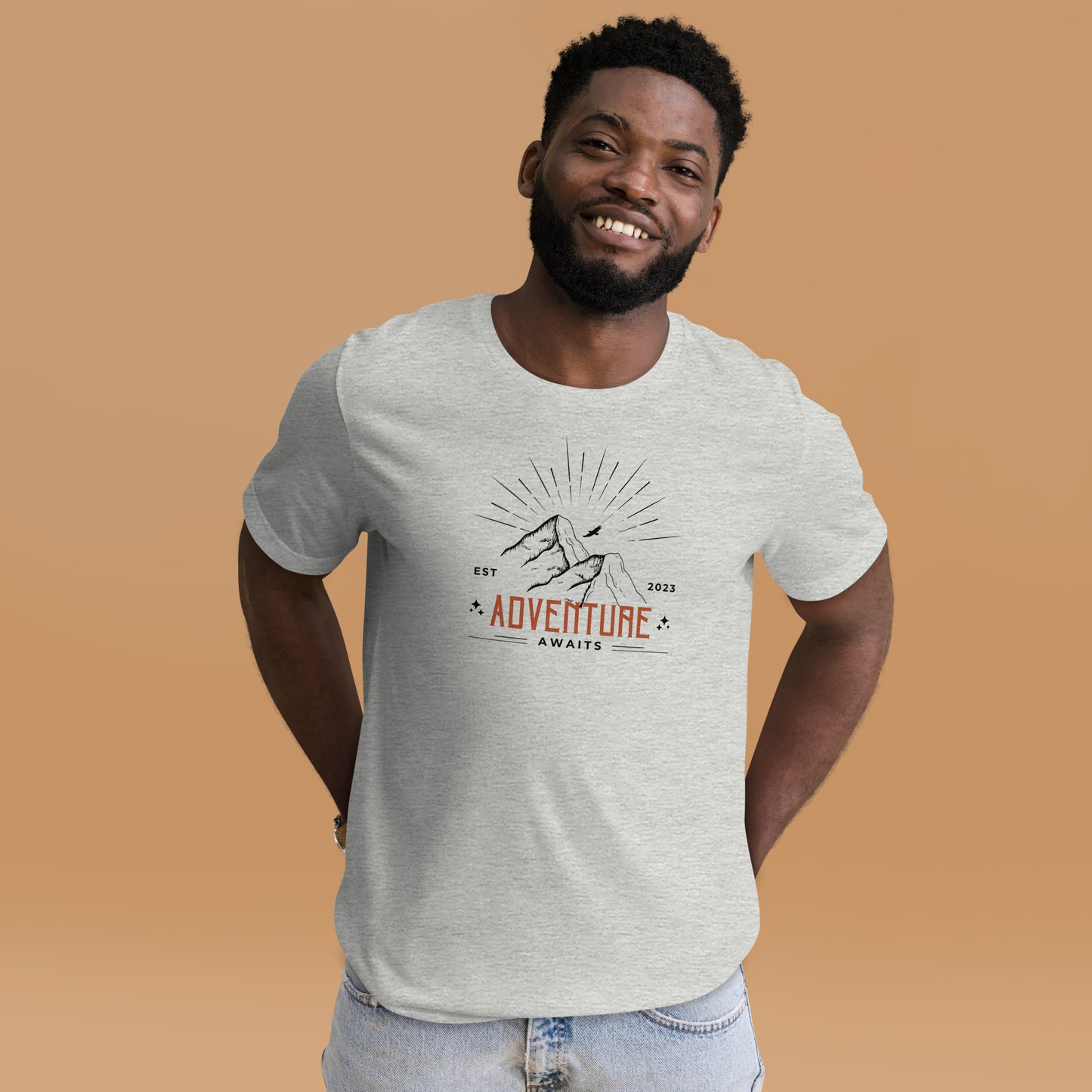 Adventure Awaits Mountain Peaks Unisex t-shirt