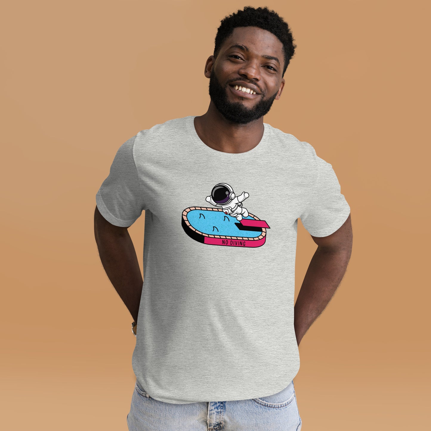 NO DIVING astronaut fun Unisex t-shirt