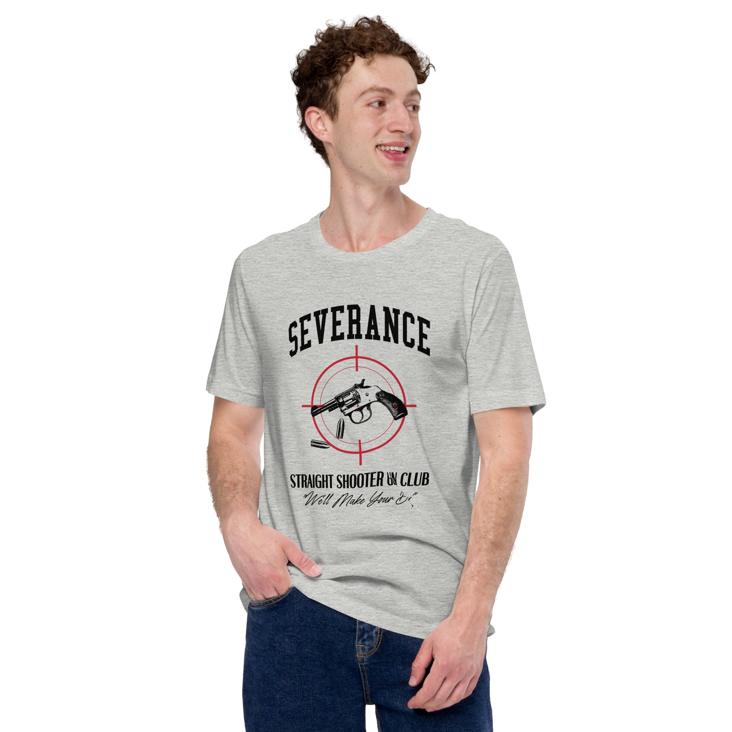 SEVERANCE Straight Shooter Gun Club Unisex t-shirt
