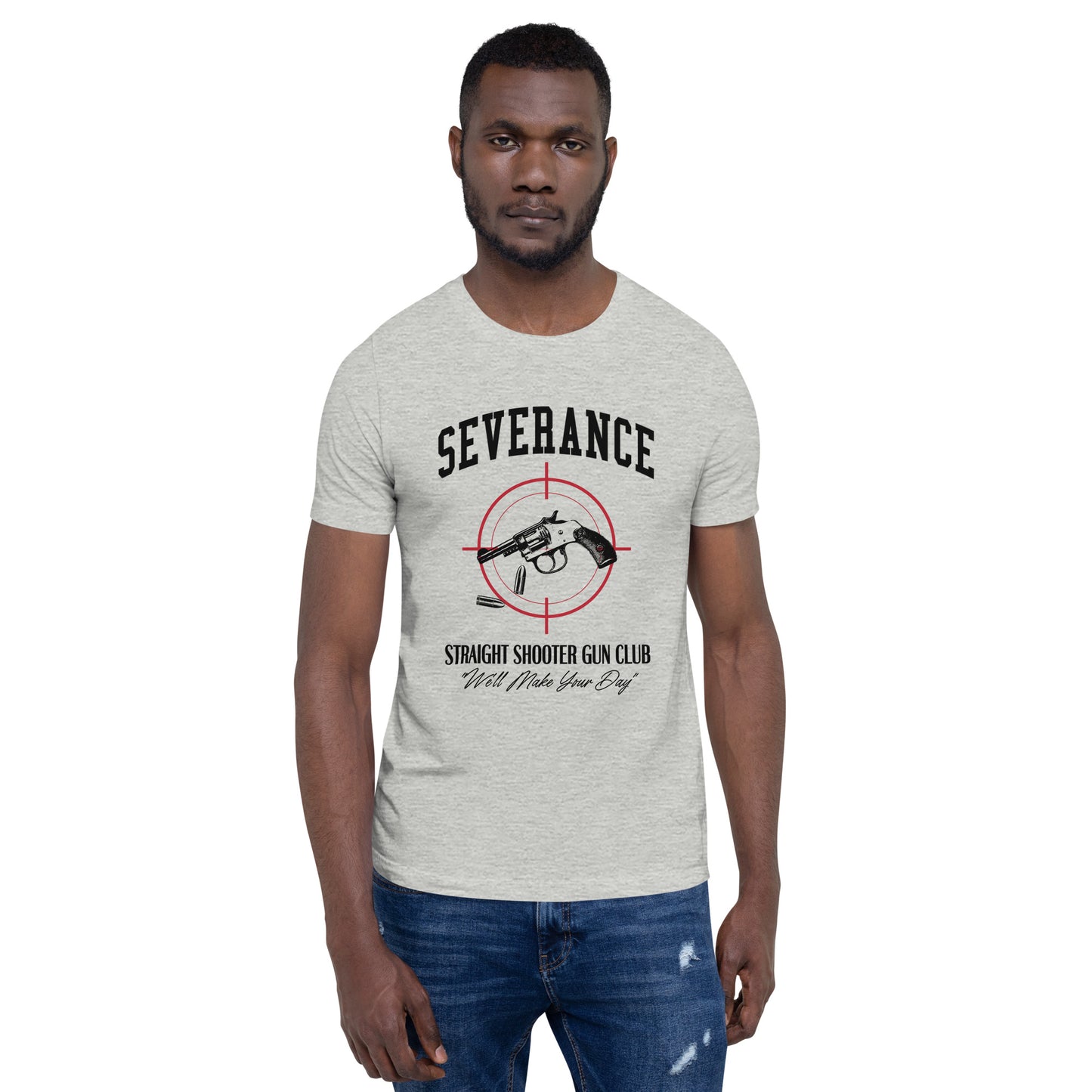 SEVERANCE Straight Shooter Gun Club Unisex t-shirt