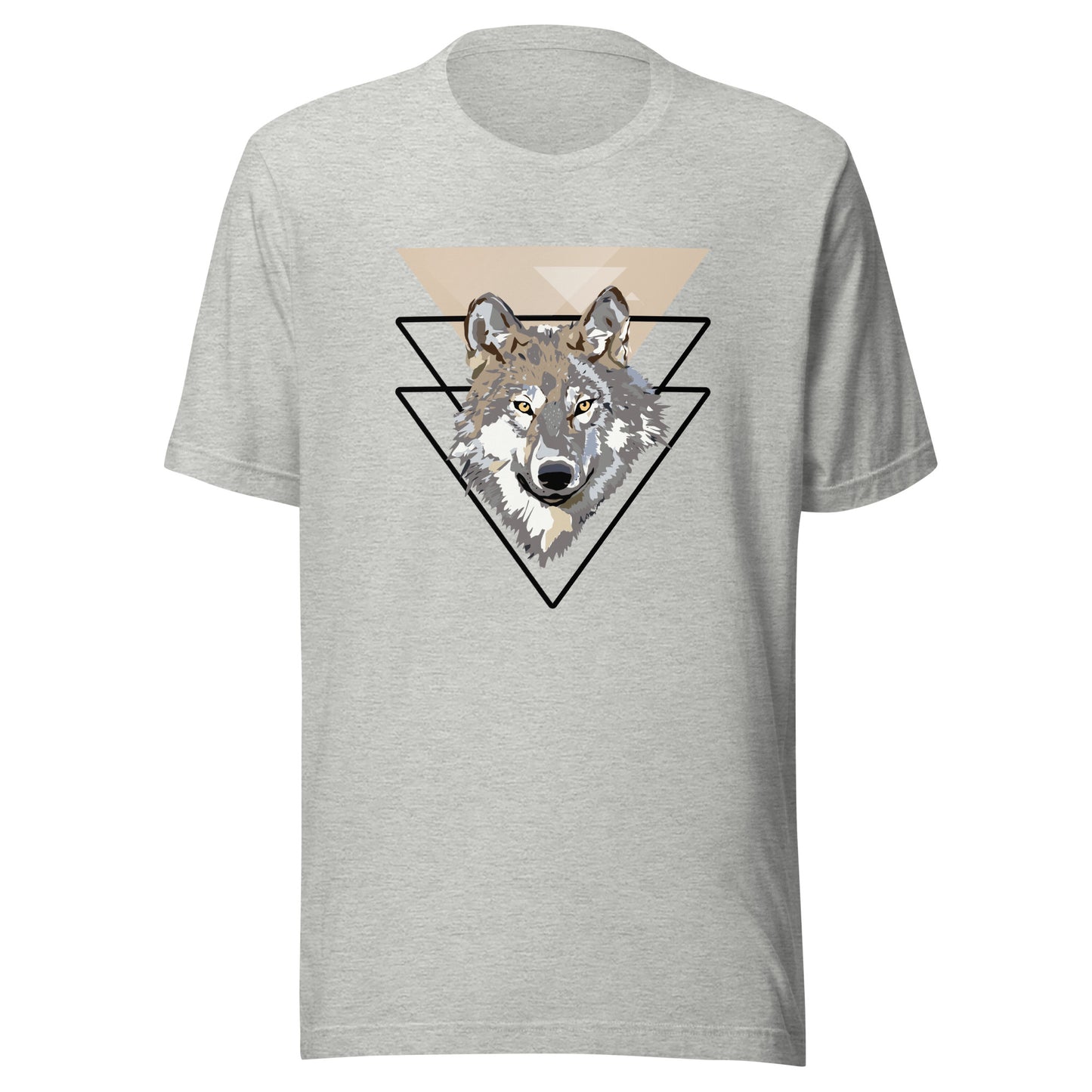 Triangle Wolf Illustration Unisex t-shirt