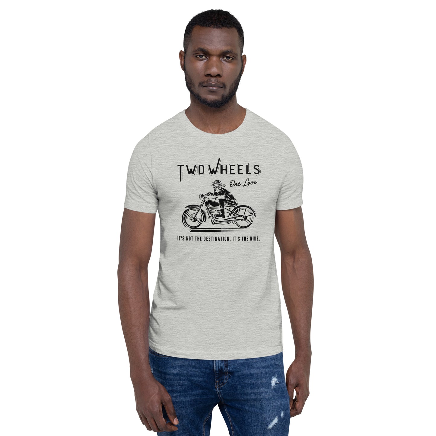 Two Wheels - One Love Biker Unisex t-shirt