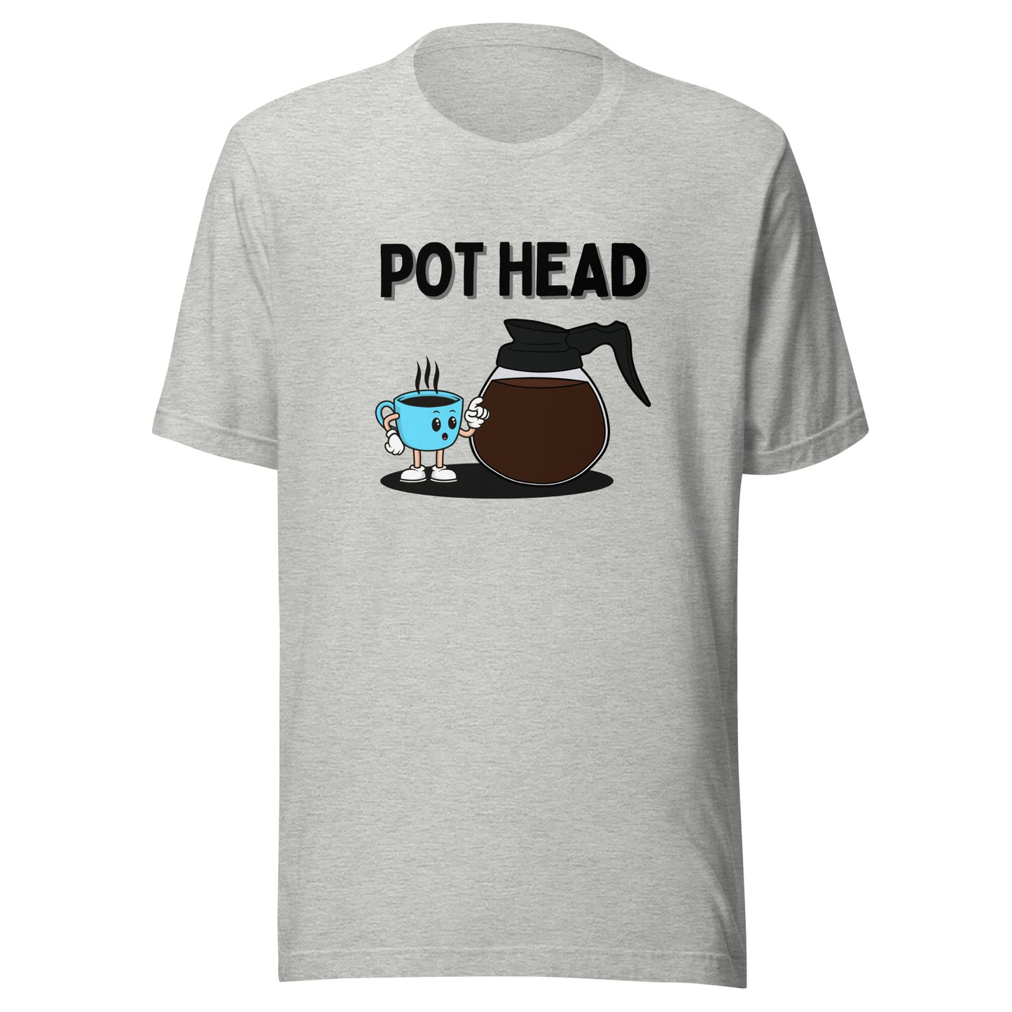 Coffee Pot Head Unisex t-shirt