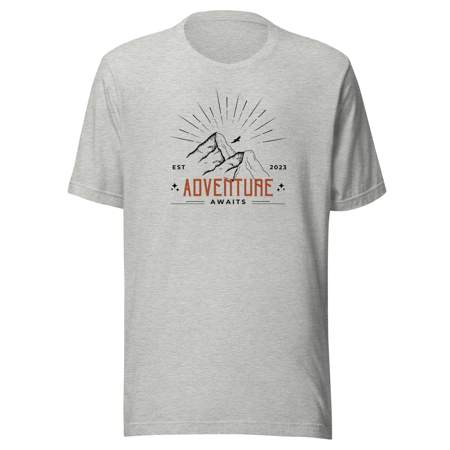 Adventure Awaits Mountain Peaks Unisex t-shirt