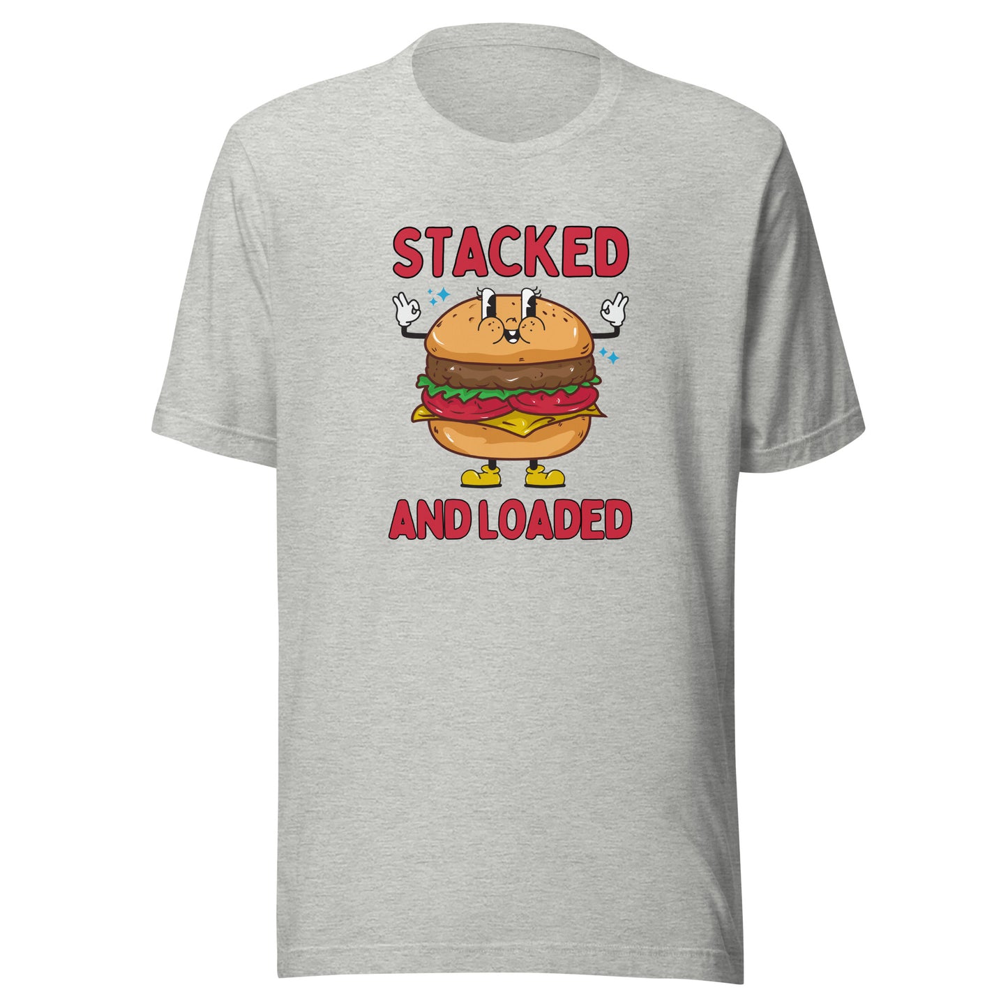 STACKED and LOADED burger boy Unisex t-shirt