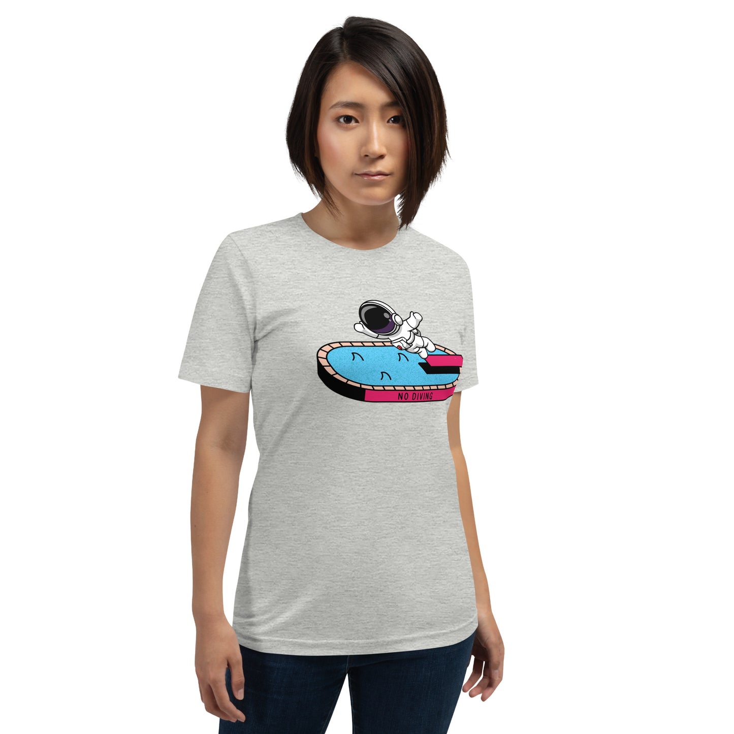NO DIVING astronaut fun Unisex t-shirt
