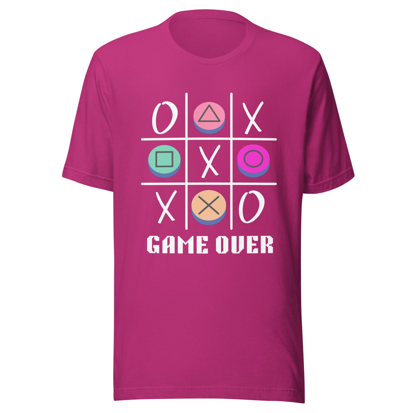 Game Over tic tac toe Unisex t-shirt