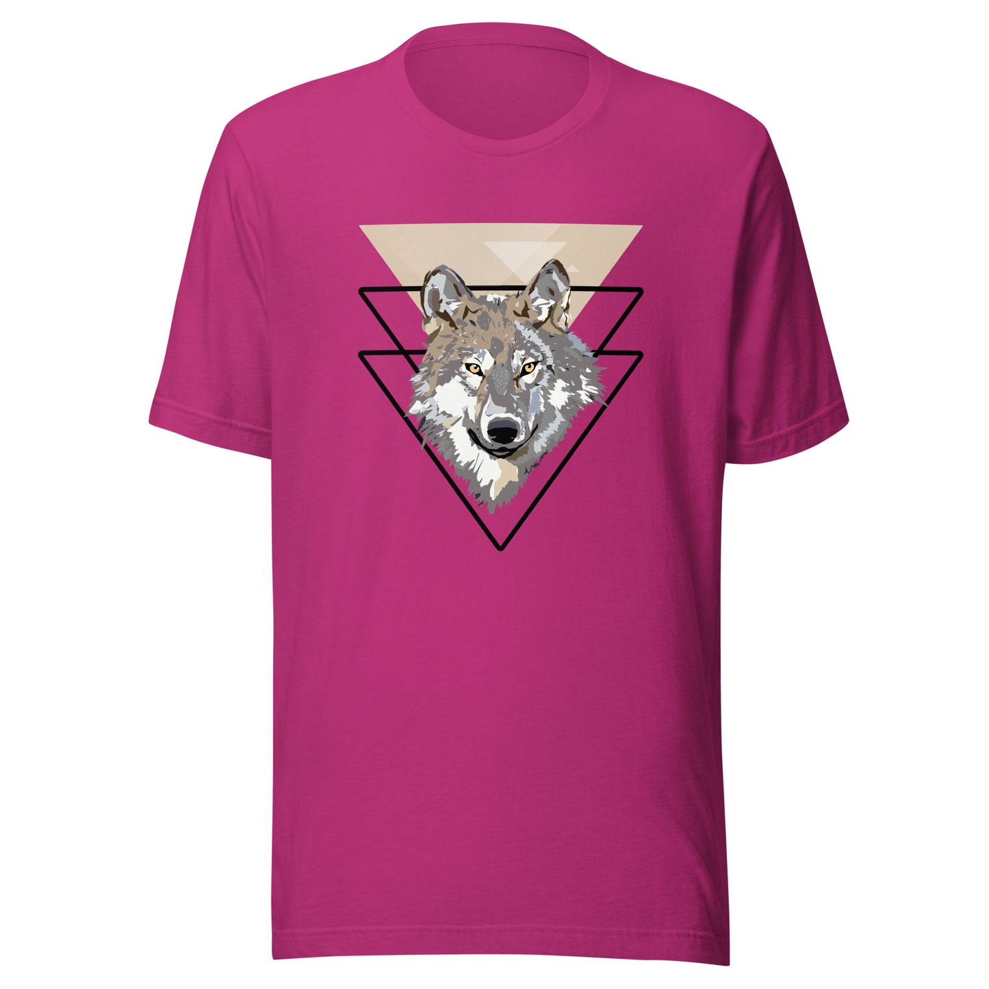 Triangle Wolf Illustration Unisex t-shirt