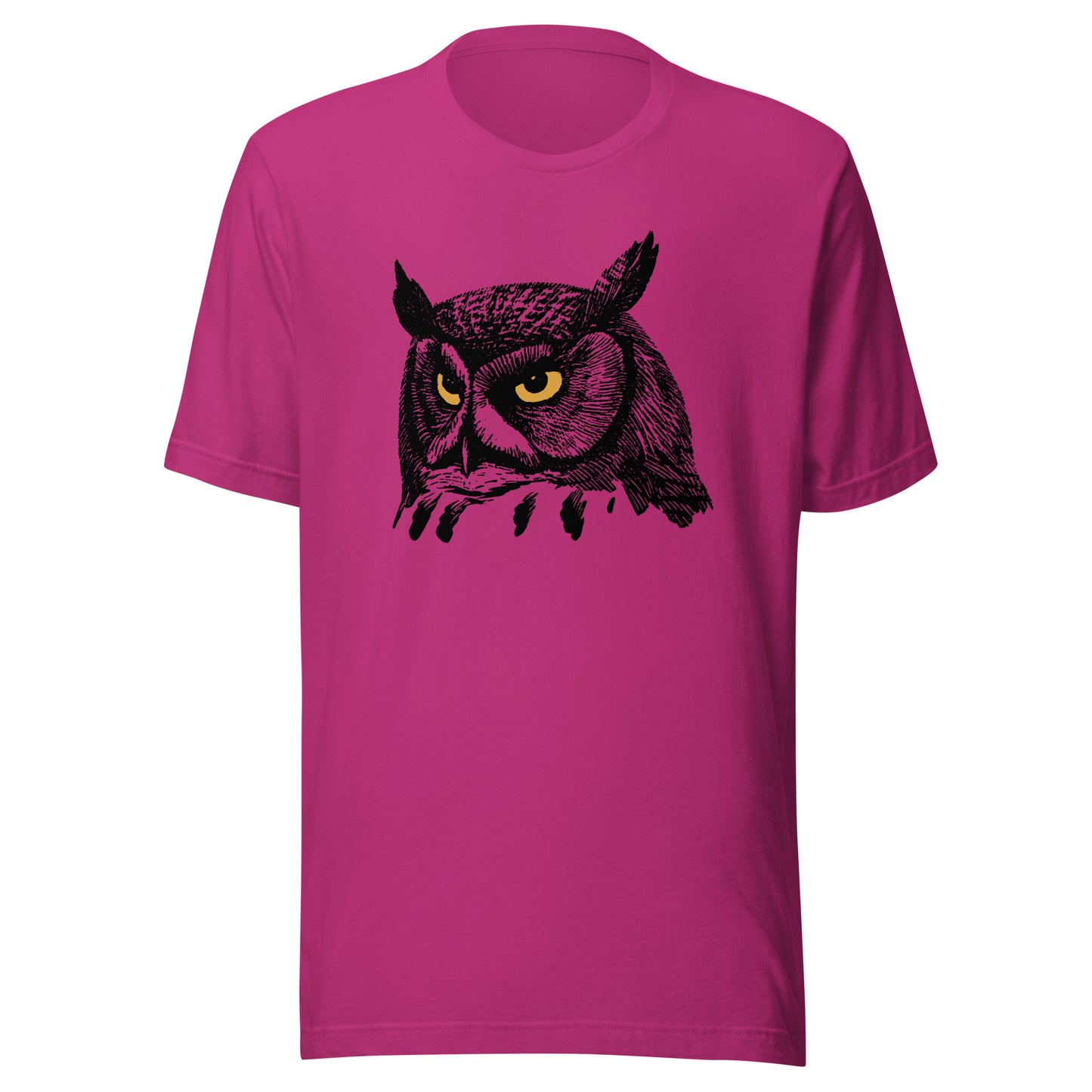 Golden Eye Owl Unisex t-shirt