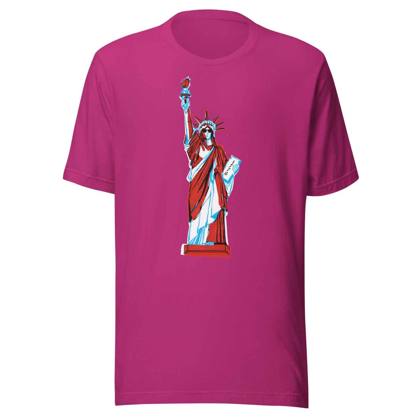 Lady Liberty Came to Party Unisex t-shirt