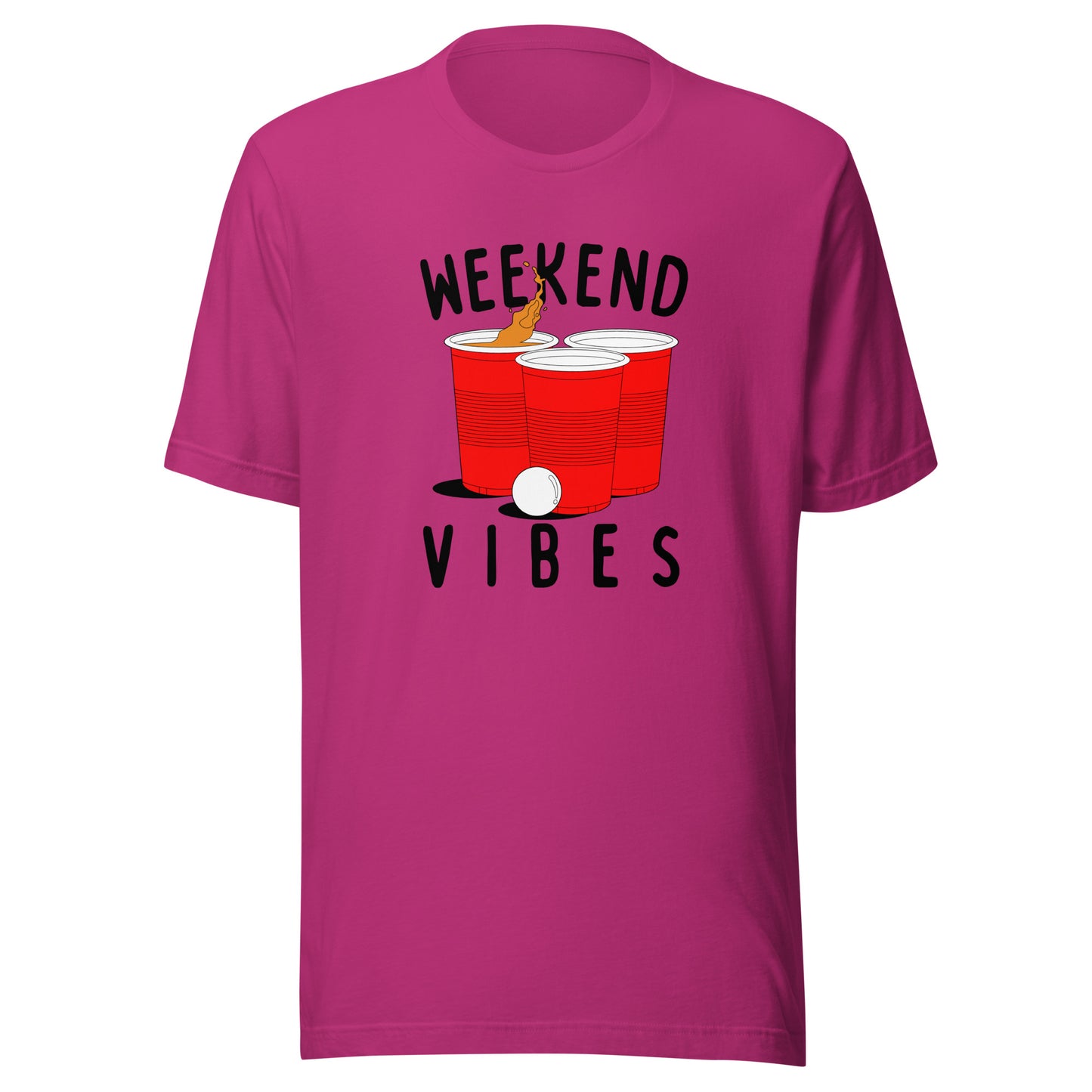 Weekend Vibes Beer Pong Unisex t-shirt