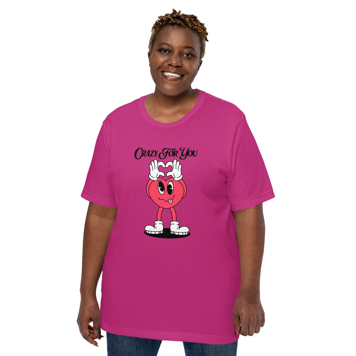 Crazy For You Valentines Unisex t-shirt