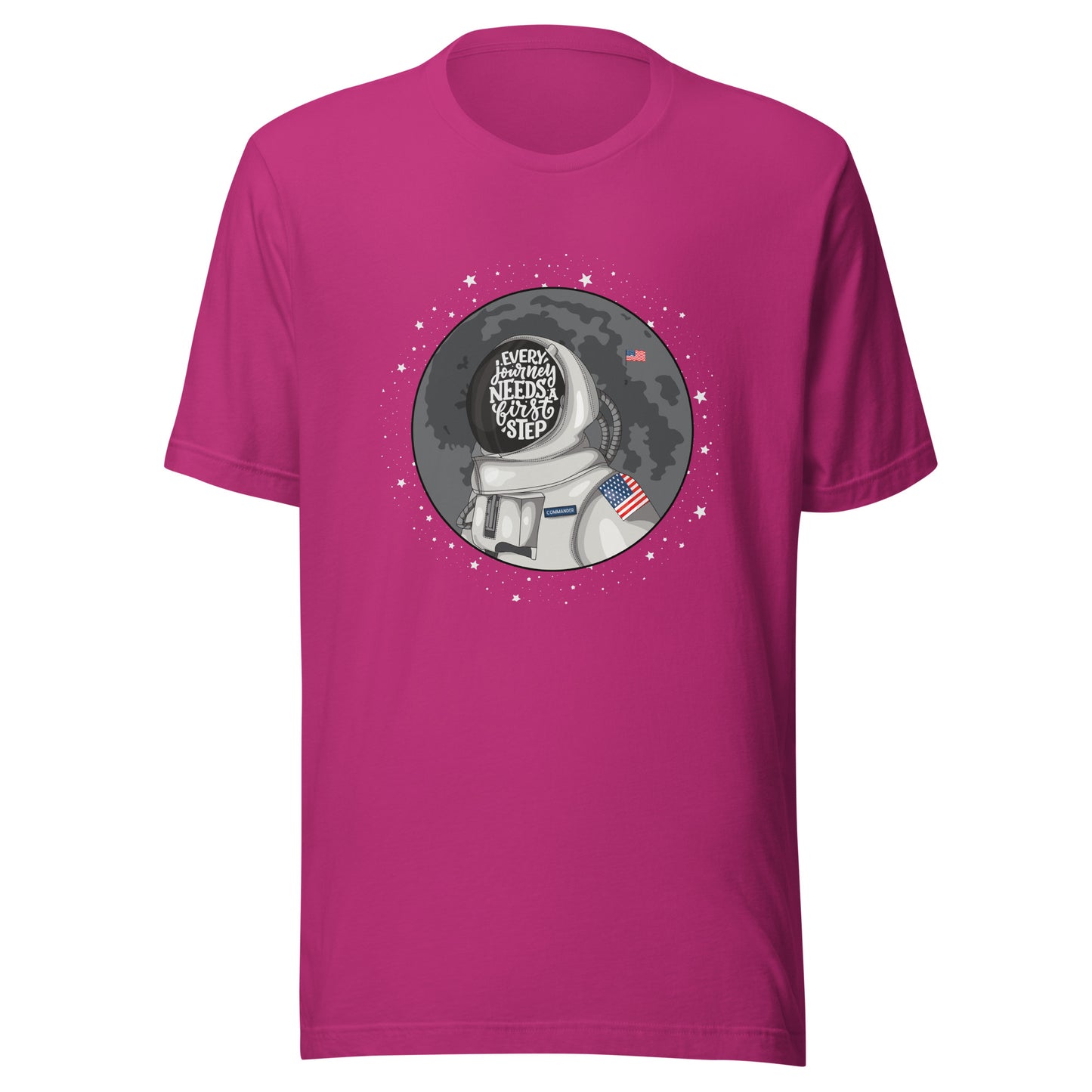 Astronaut First Step Unisex t-shirt