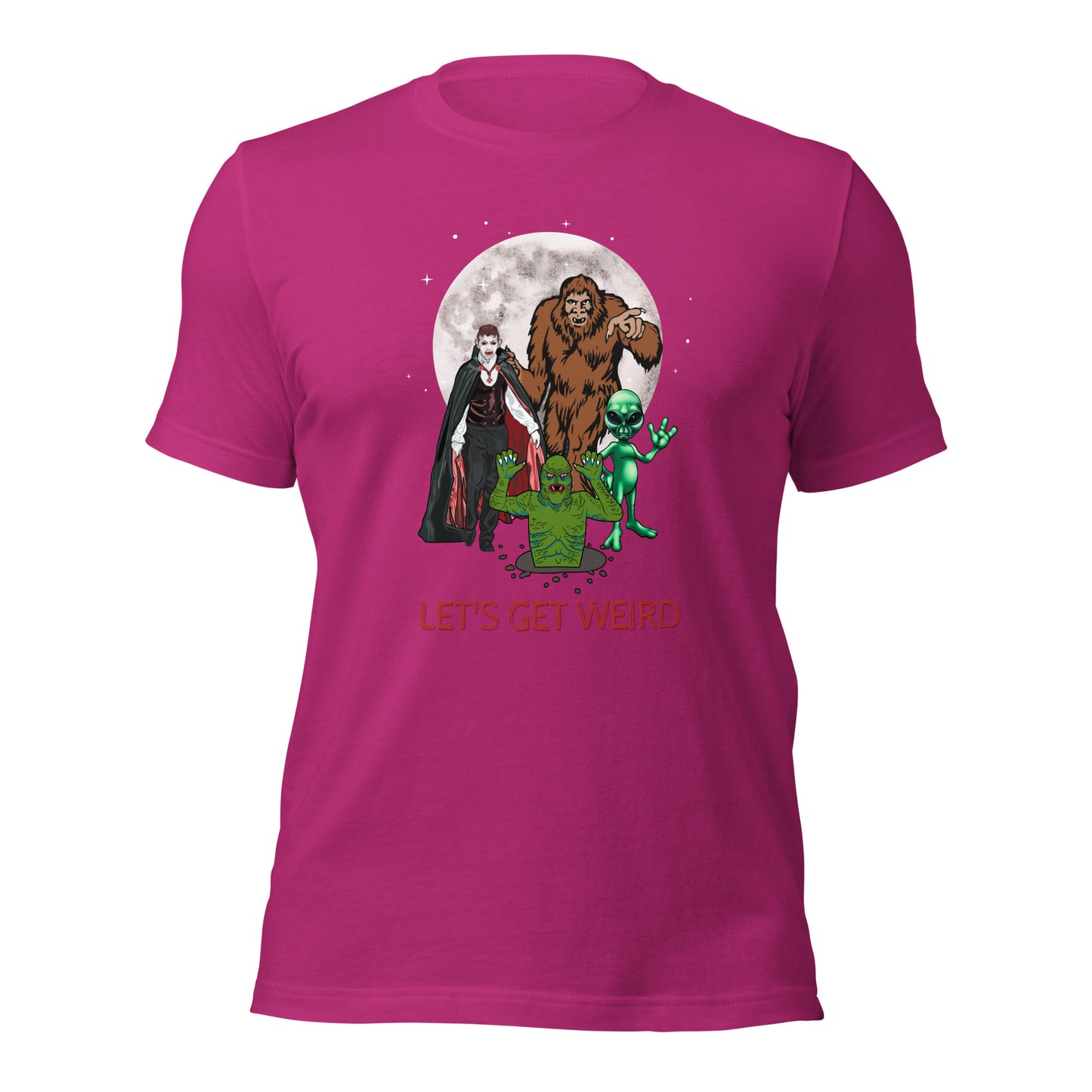 Let's Get Weird Monsters Unisex t-shirt