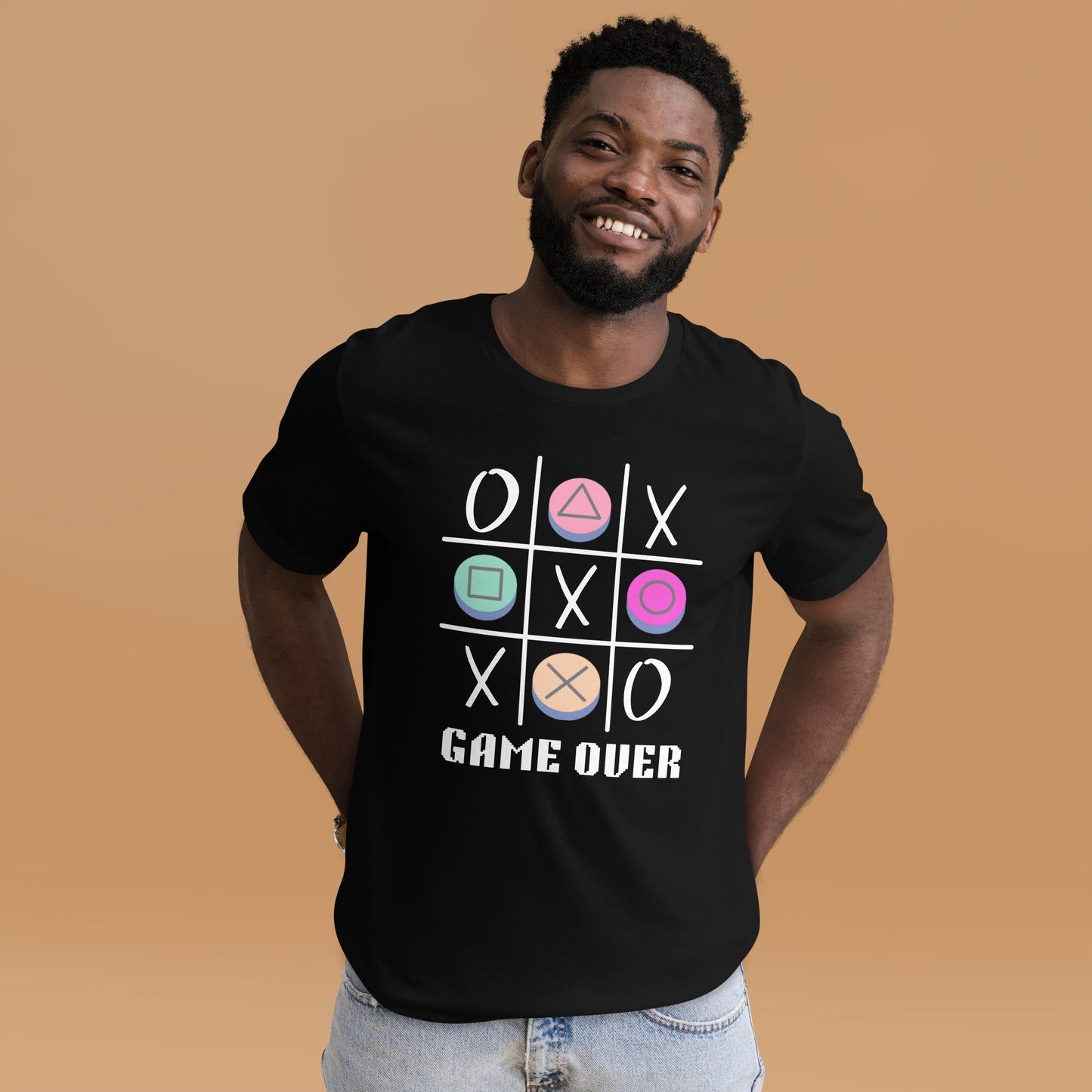 Game Over tic tac toe Unisex t-shirt