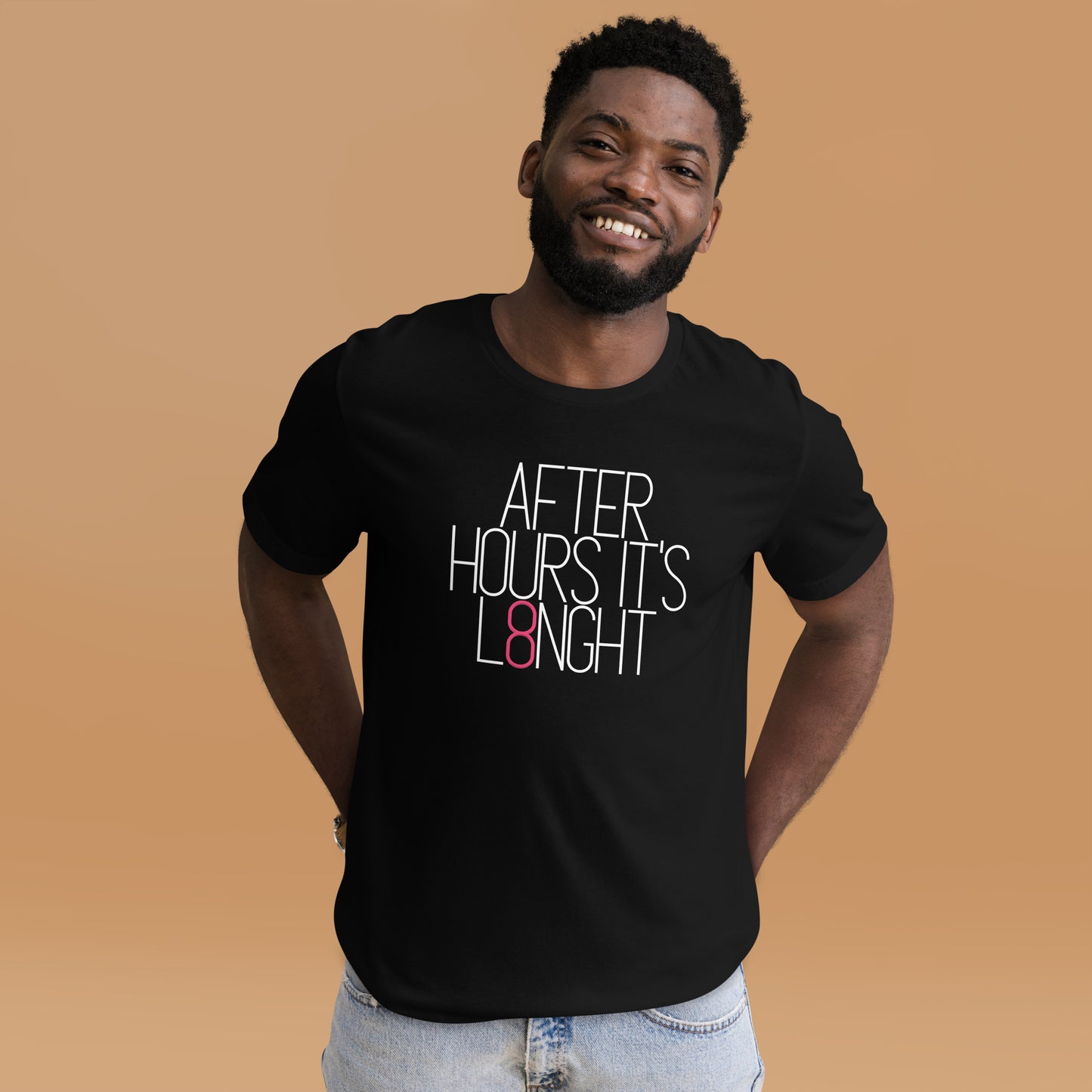 After hours it's L8NGHT Unisex t-shirt