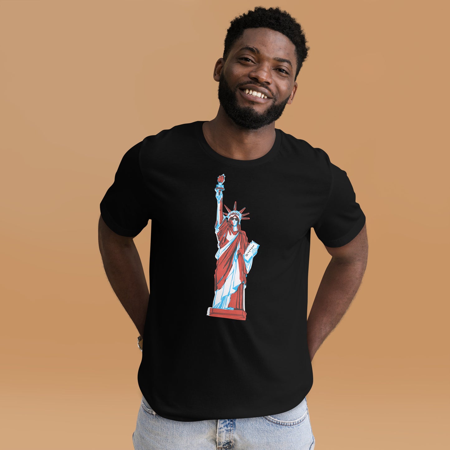 Lady Liberty Came to Party Unisex t-shirt