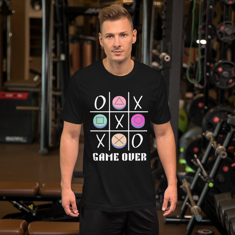Game Over tic tac toe Unisex t-shirt