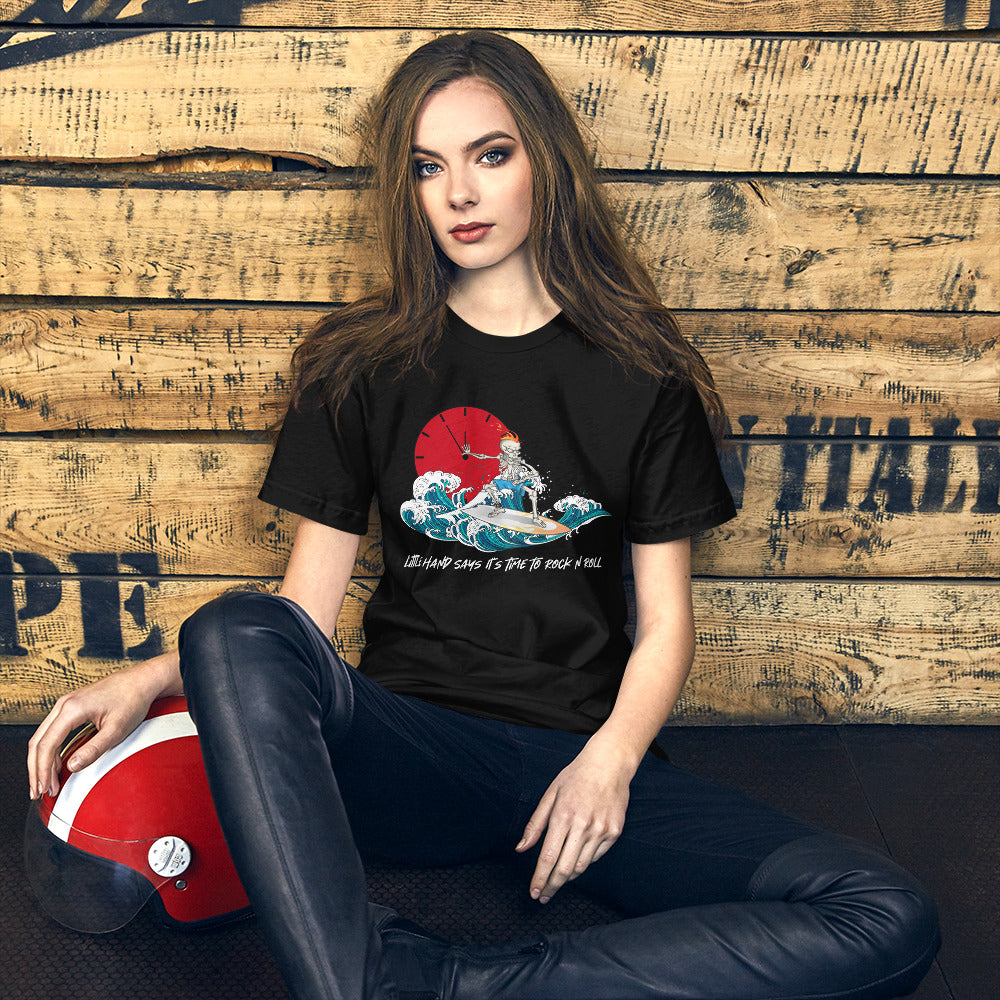 Little hand says it's time to Rock N Roll Unisex t-shirt