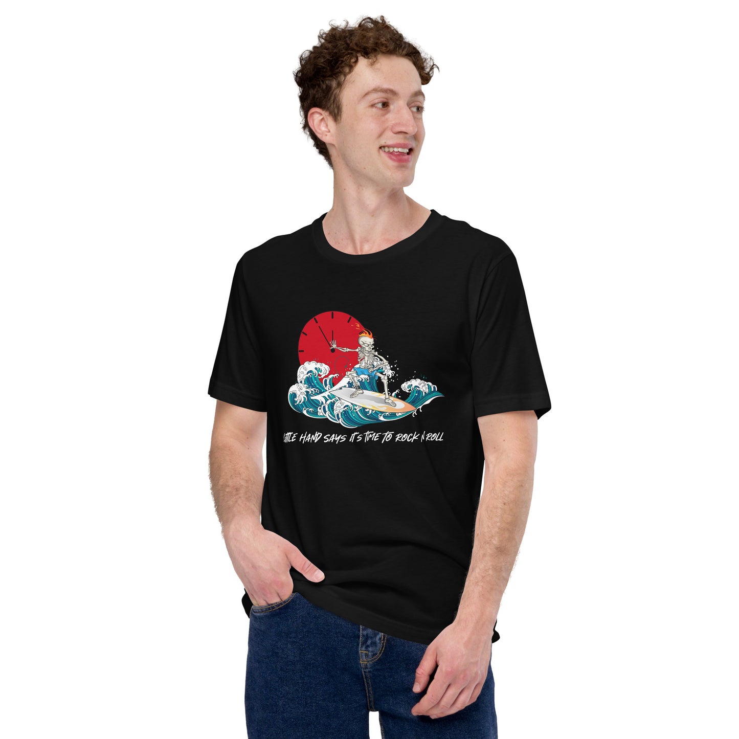 Little hand says it's time to Rock N Roll Unisex t-shirt