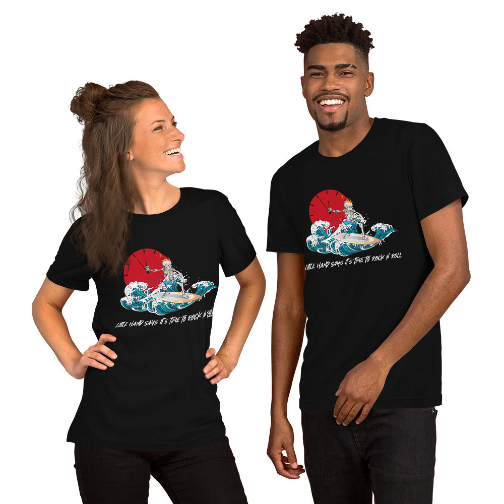 Little hand says it's time to Rock N Roll Unisex t-shirt
