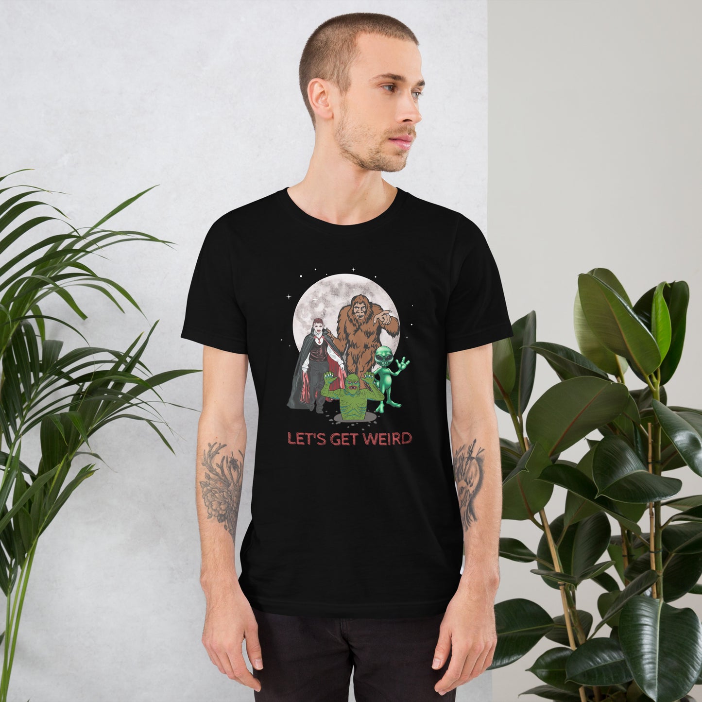 Let's Get Weird Monsters Unisex t-shirt