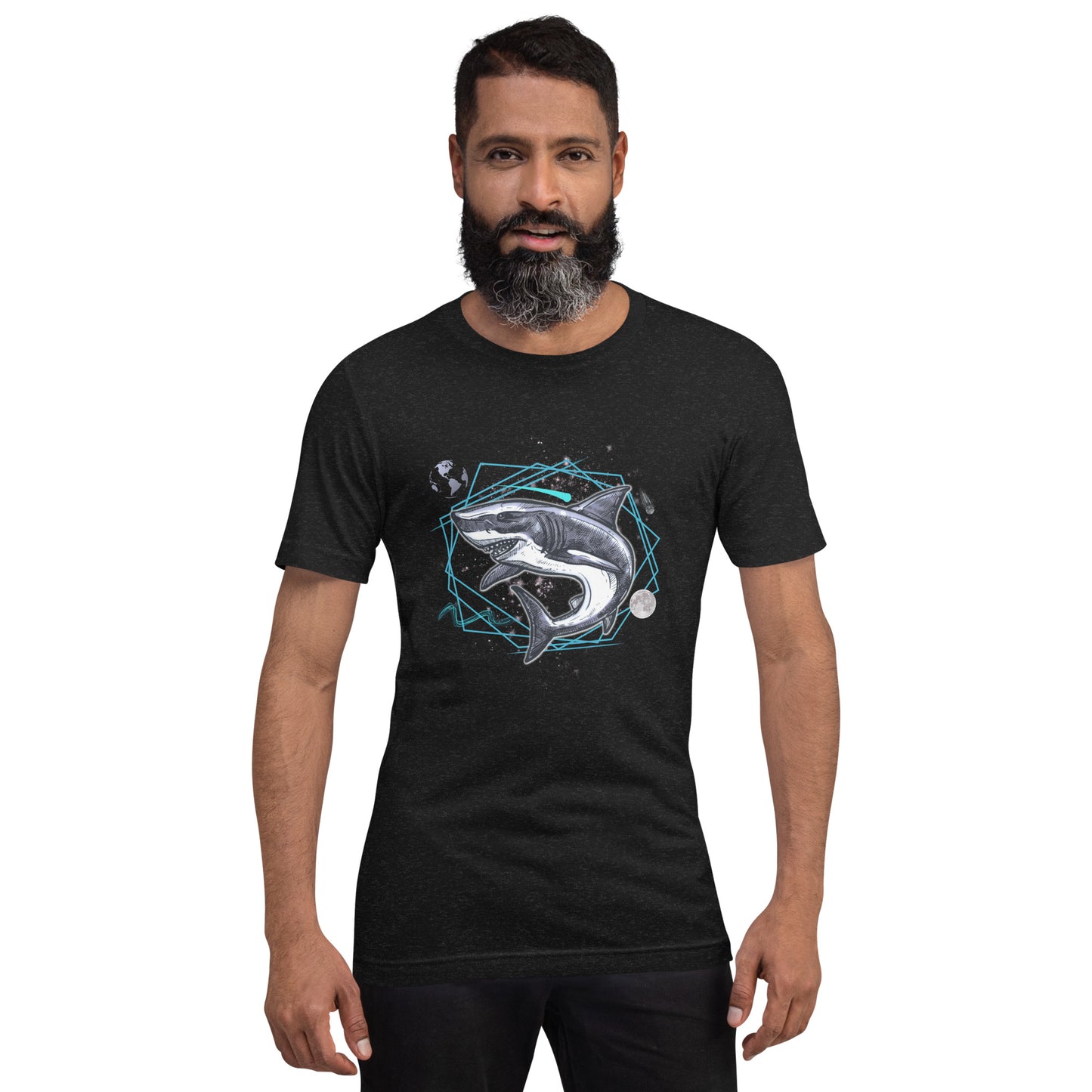 Underwater Galaxy Shark Unisex t-shirt