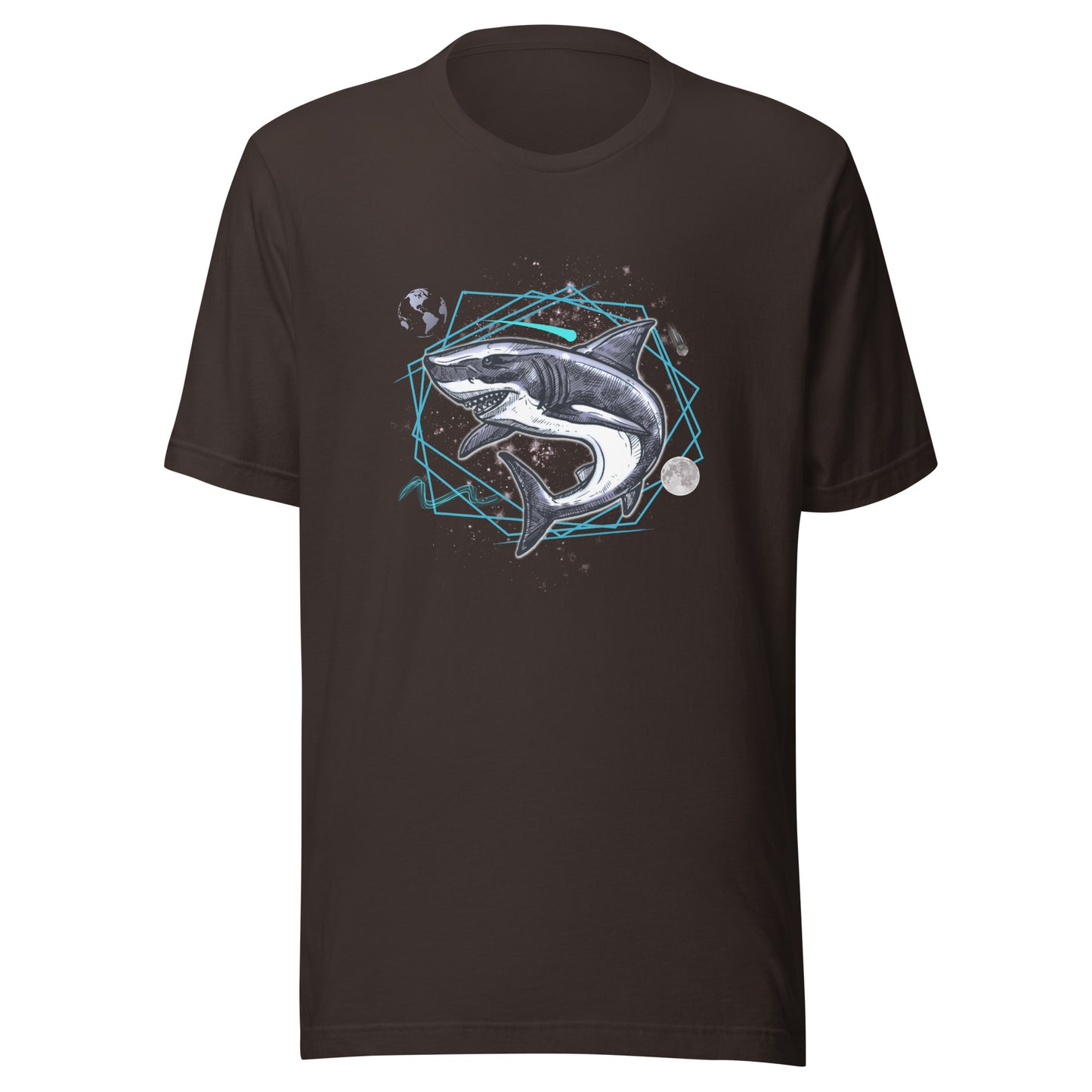 Underwater Galaxy Shark Unisex t-shirt