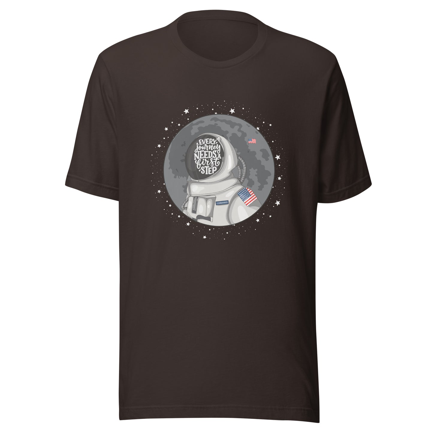 Astronaut First Step Unisex t-shirt