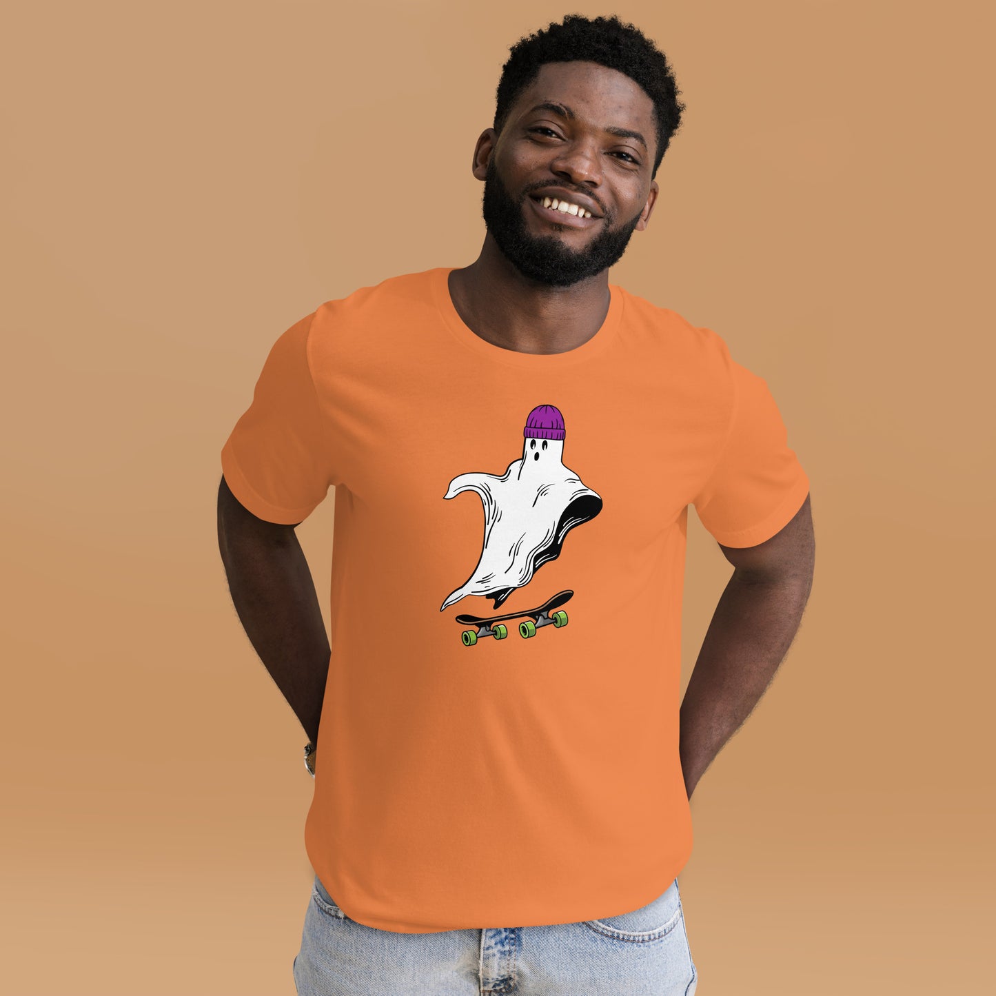 Skateboard Ghost Boo Unisex t-shirt