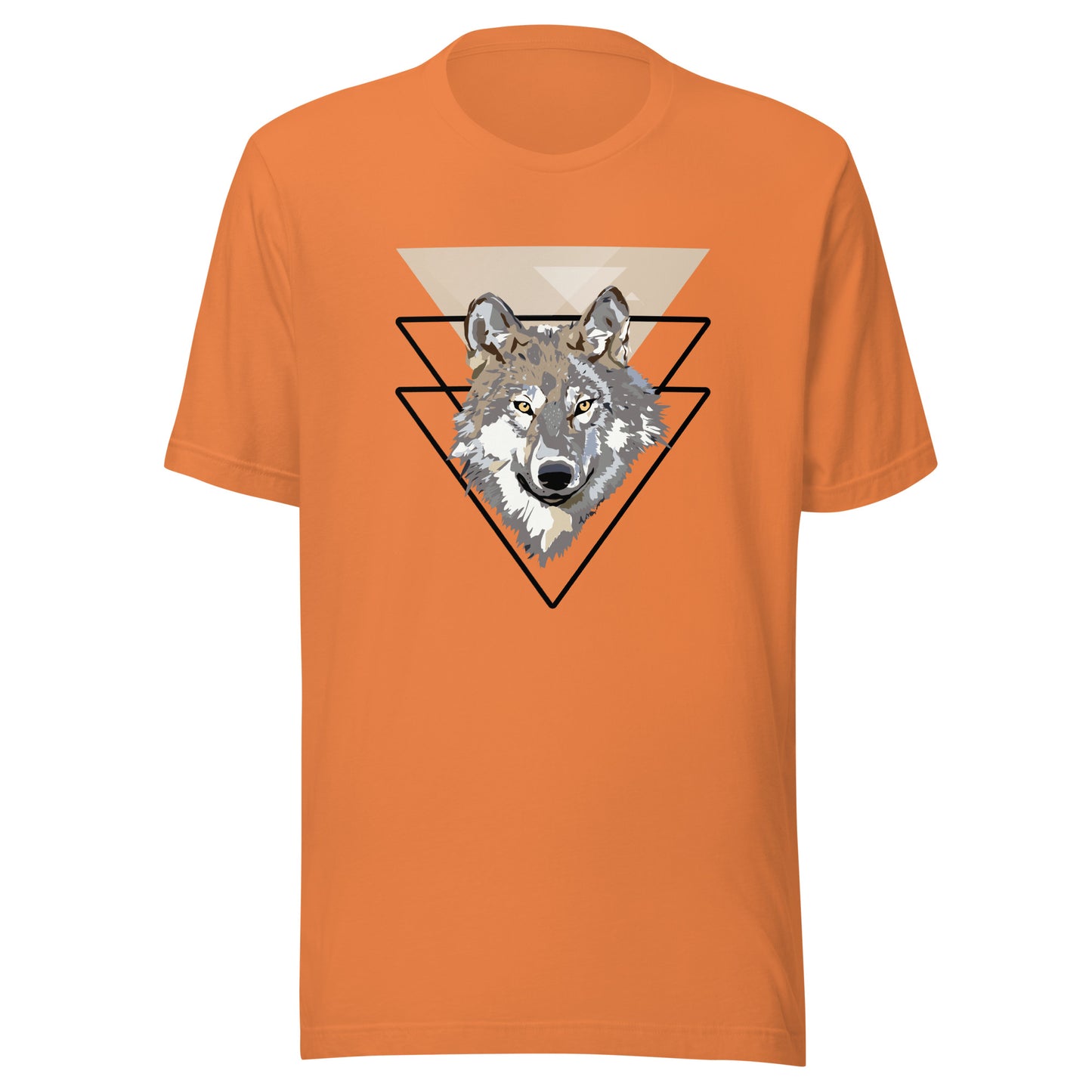 Triangle Wolf Illustration Unisex t-shirt