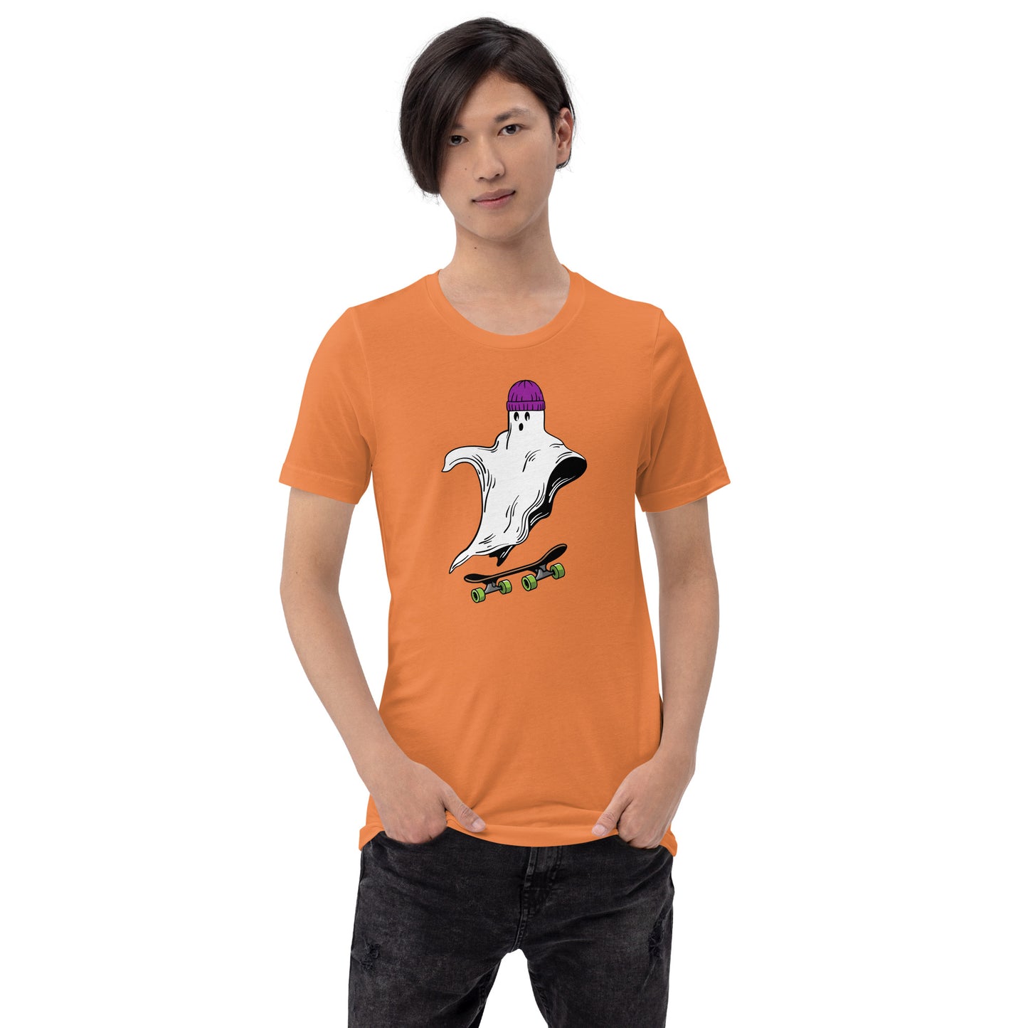 Skateboard Ghost Boo Unisex t-shirt