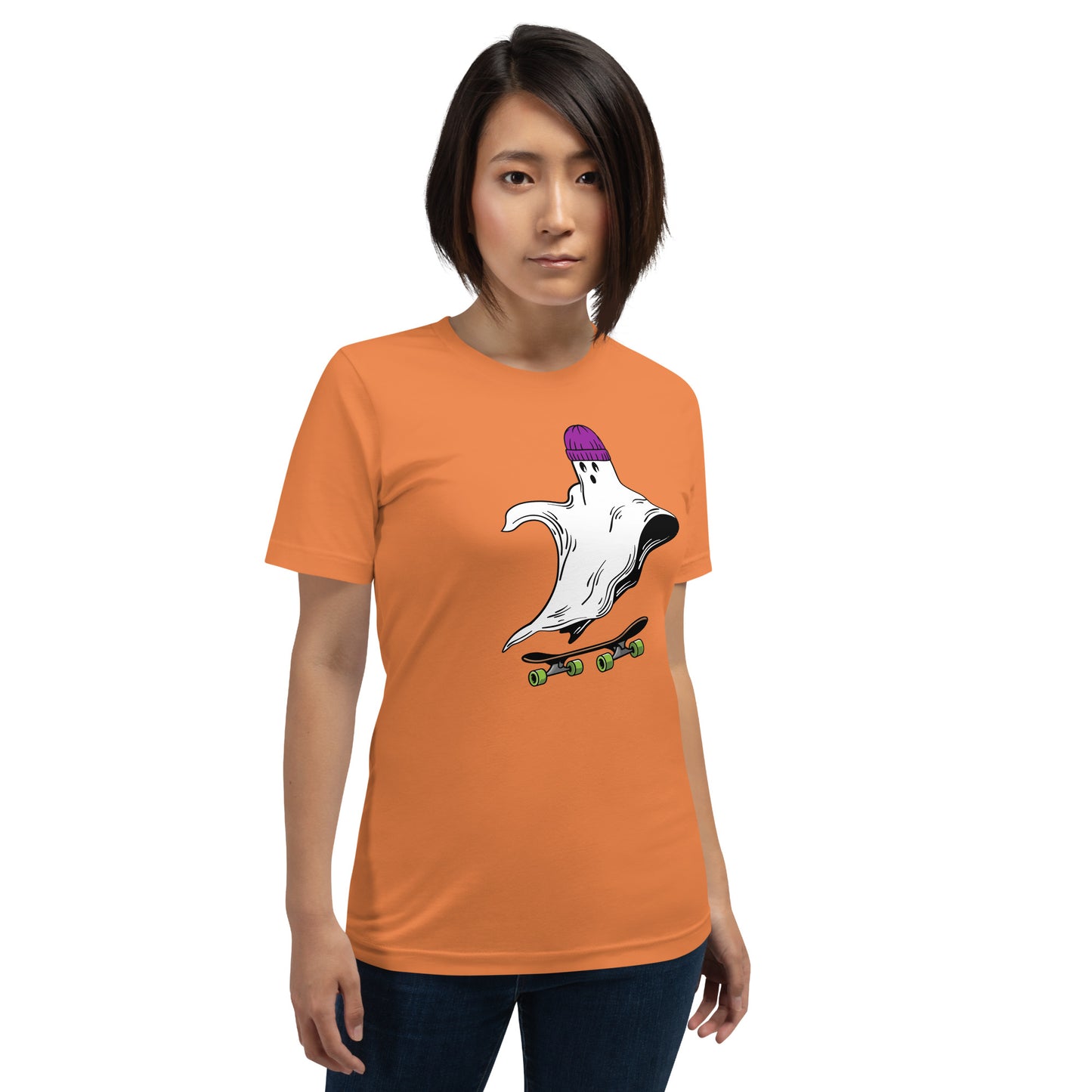 Skateboard Ghost Boo Unisex t-shirt