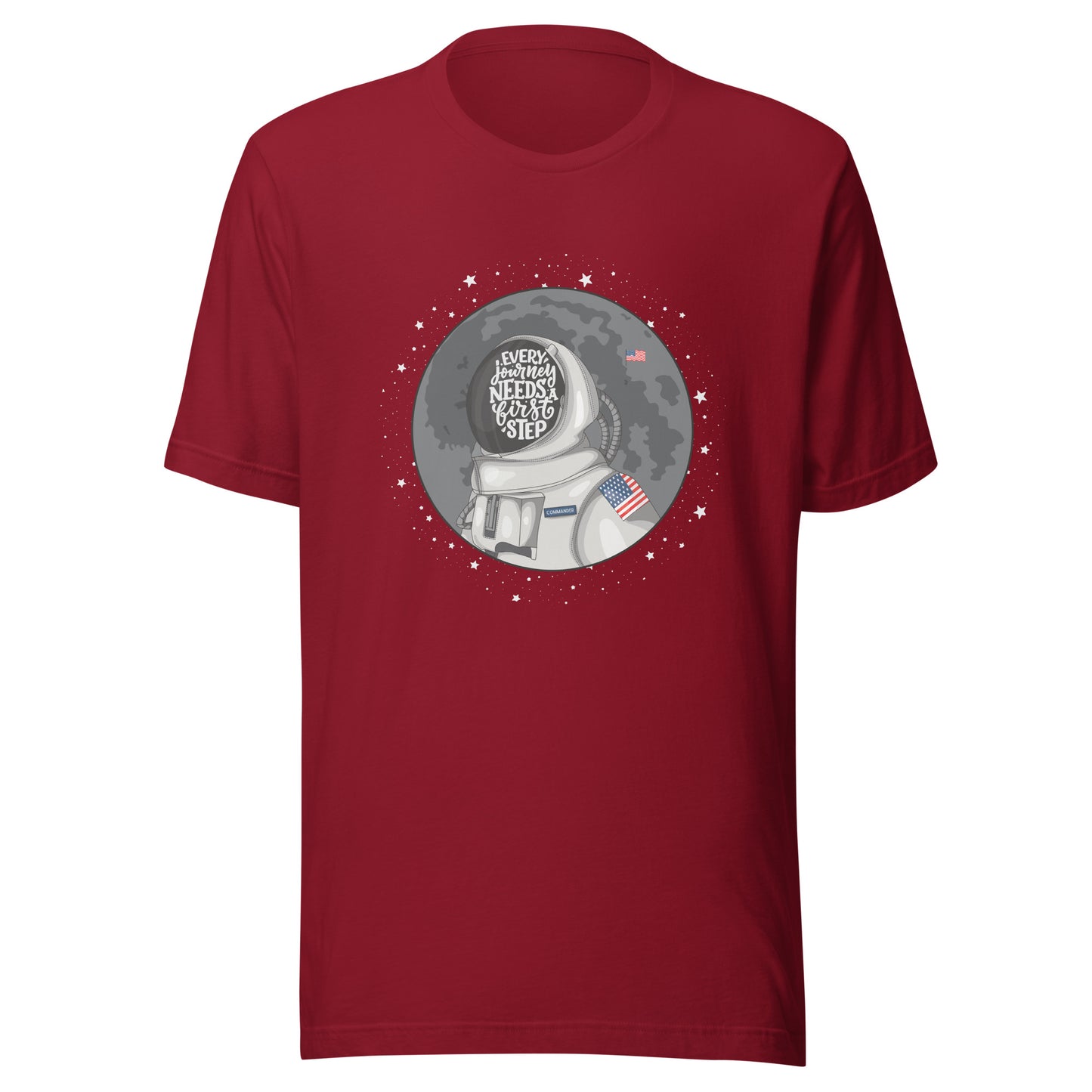 Astronaut First Step Unisex t-shirt