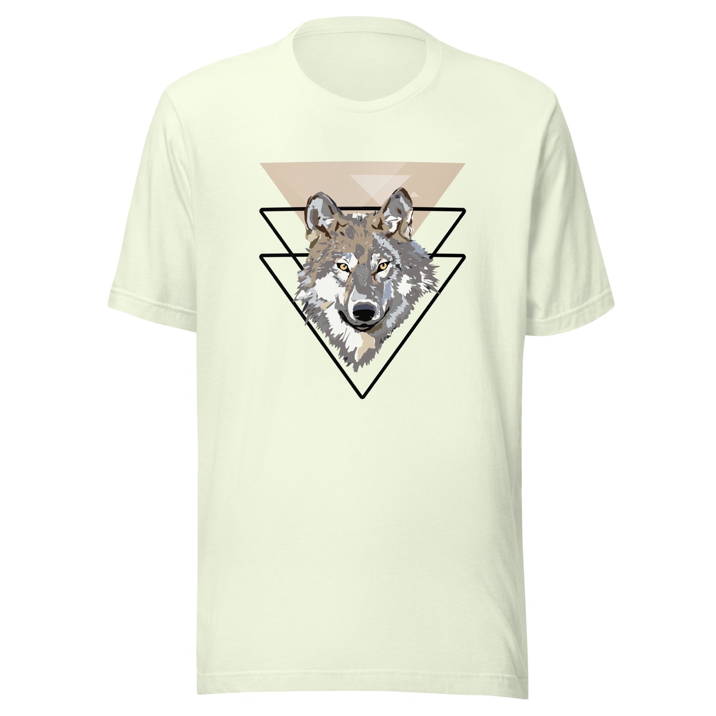 Triangle Wolf Illustration Unisex t-shirt