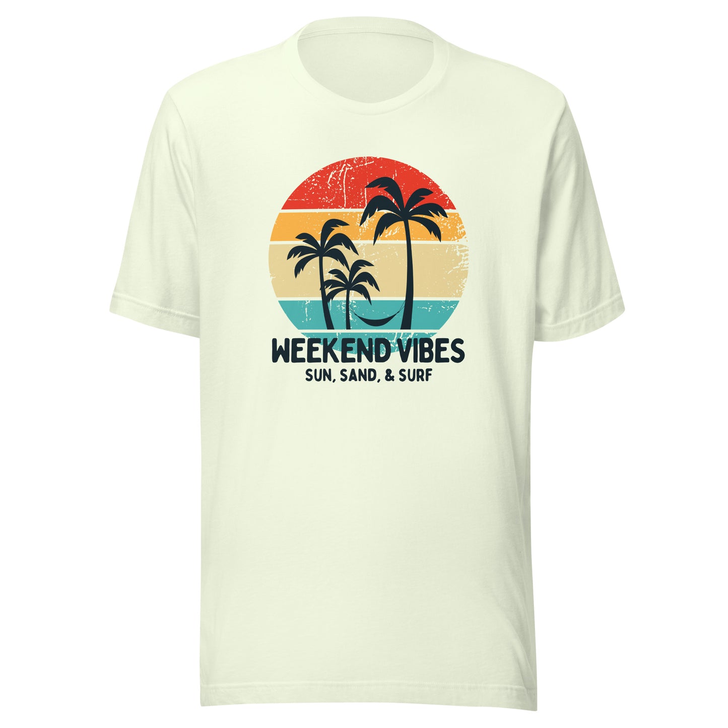 Weekend Vibes Sun Sand Surf Unisex t-shirt
