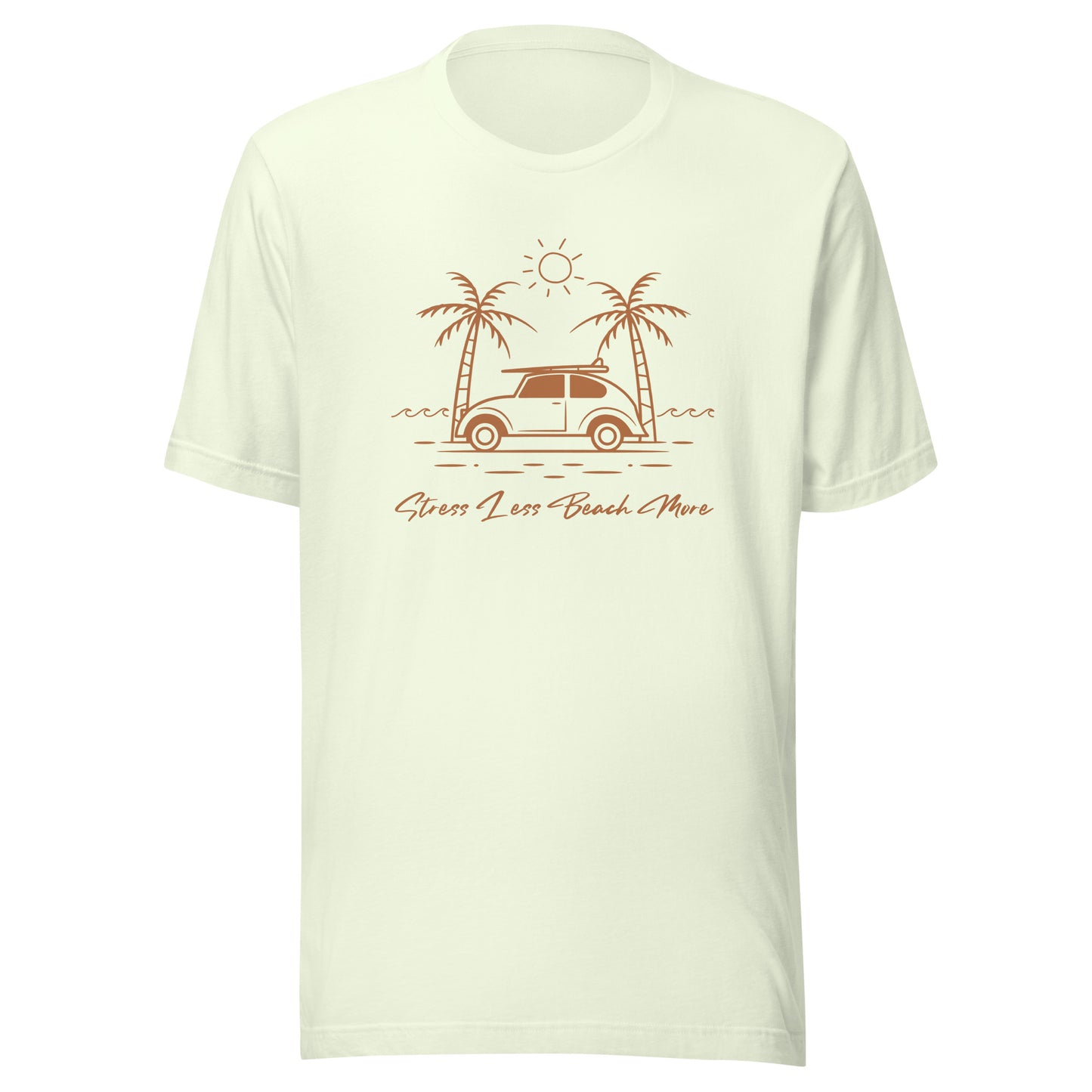 Stress Less Beach More Unisex t-shirt