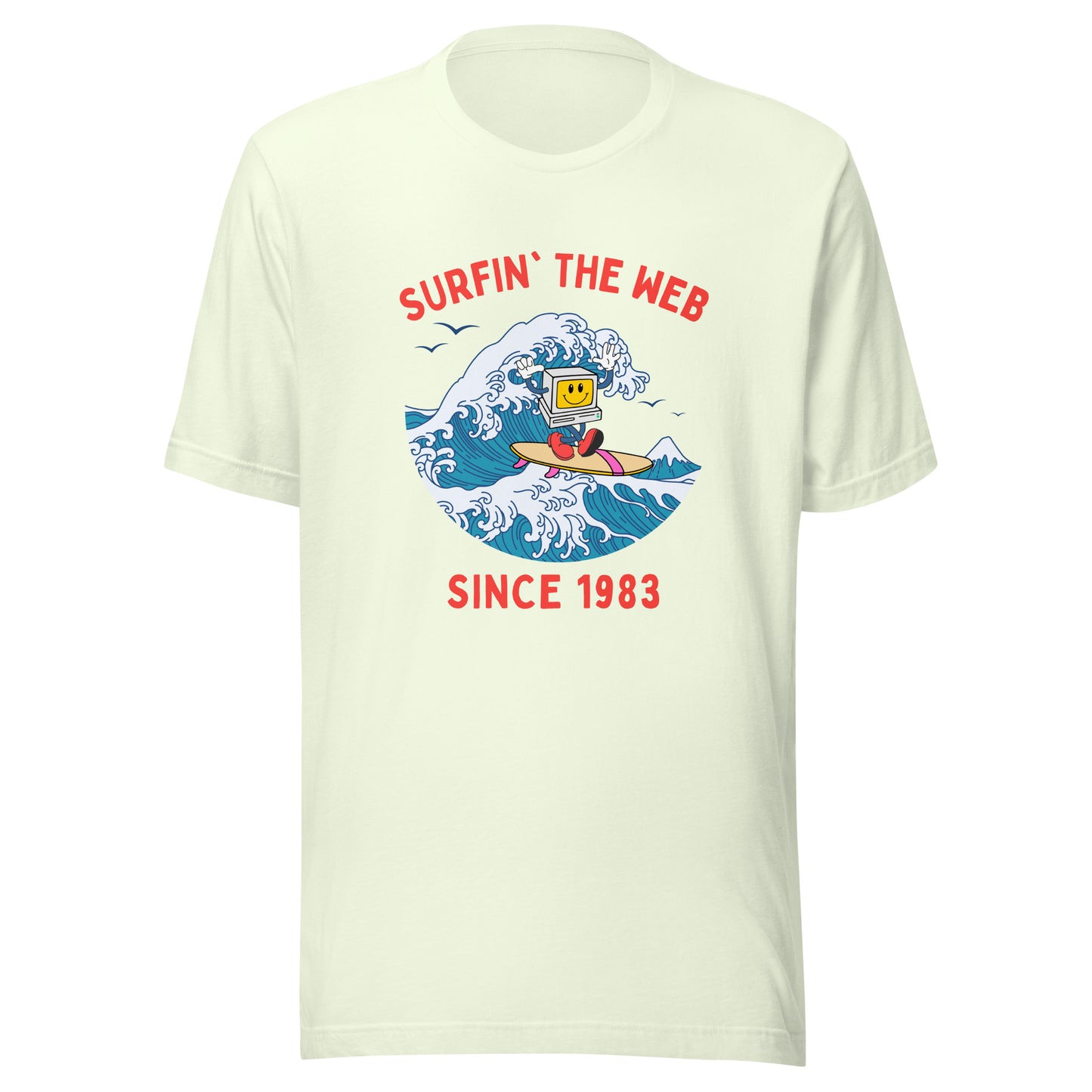 Surfin' The Web Since 1983 Unisex t-shirt