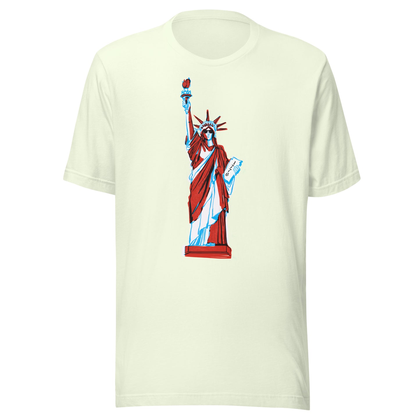 Lady Liberty Came to Party Unisex t-shirt