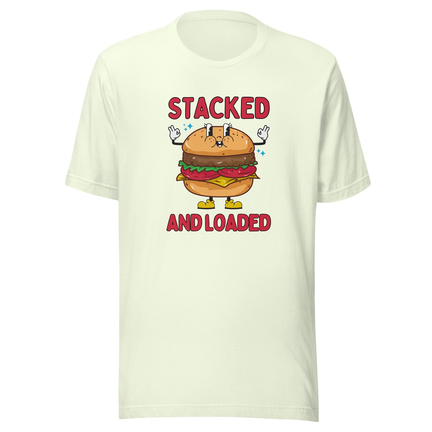 STACKED and LOADED burger boy Unisex t-shirt