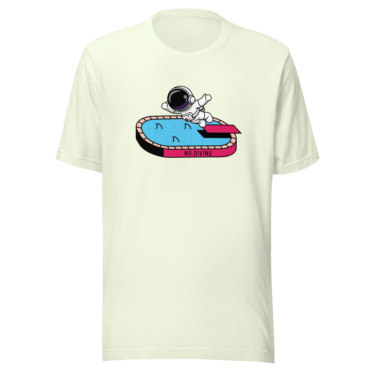 NO DIVING astronaut fun Unisex t-shirt