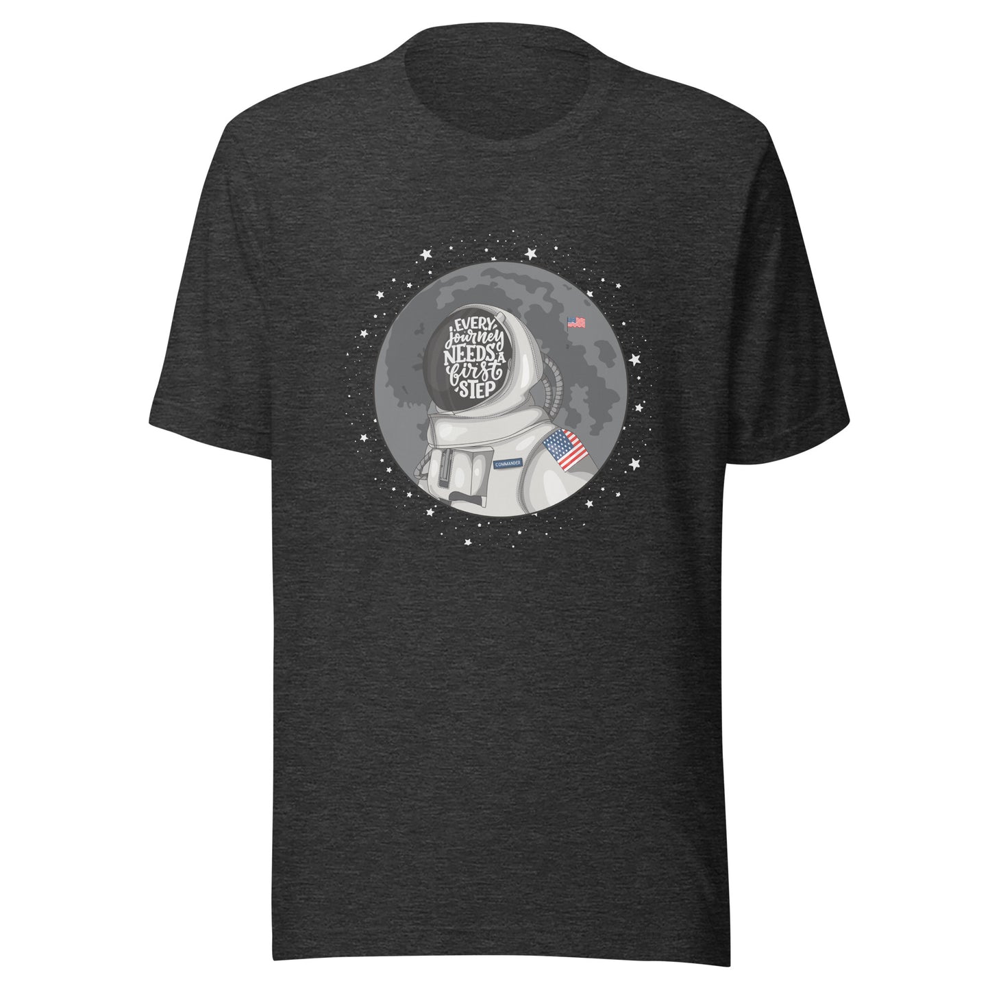Astronaut First Step Unisex t-shirt