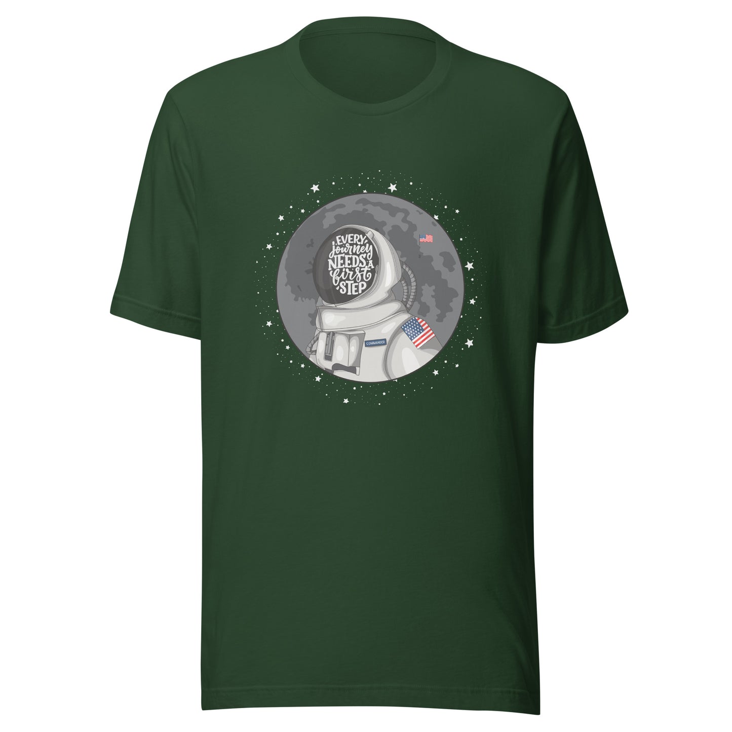 Astronaut First Step Unisex t-shirt