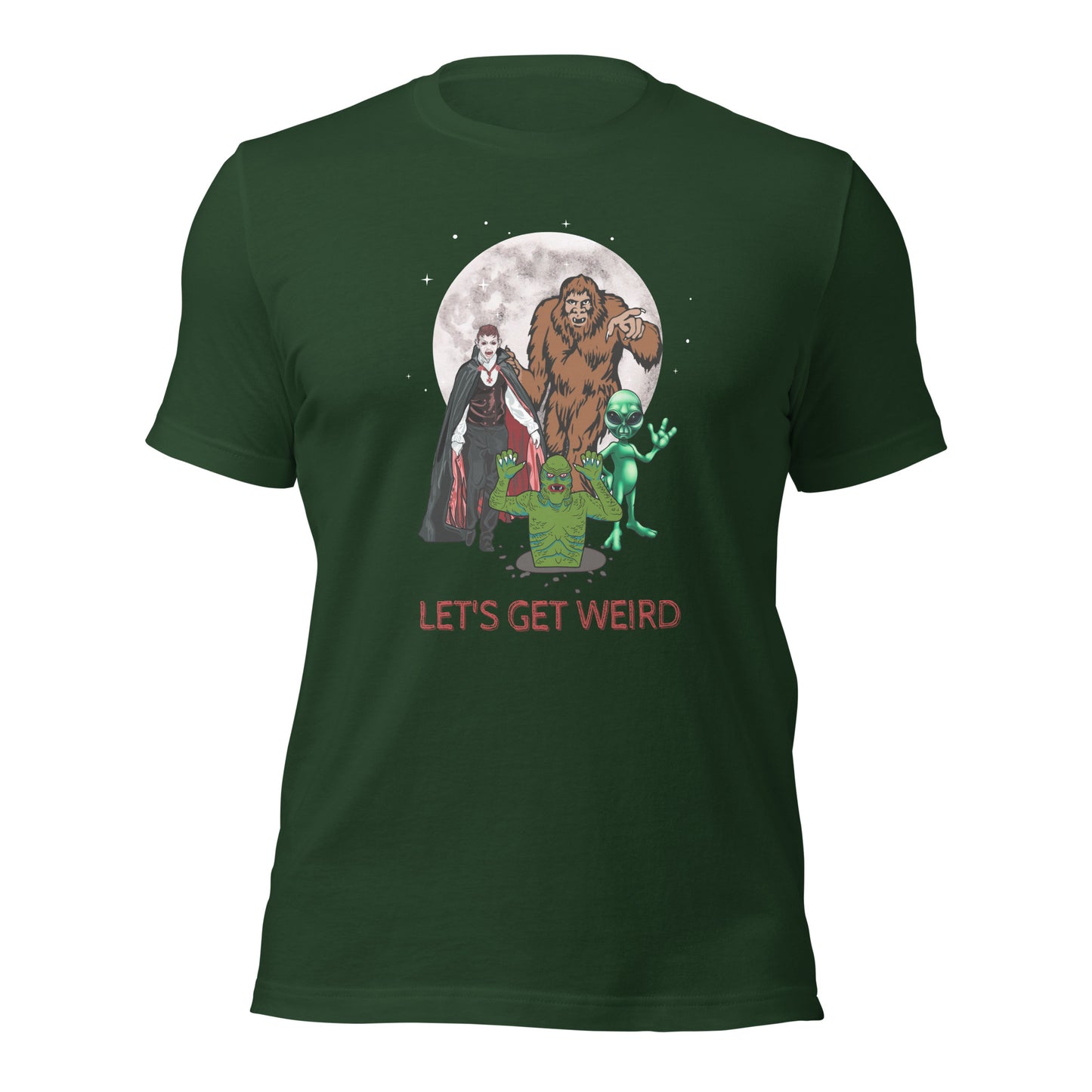 Let's Get Weird Monsters Unisex t-shirt