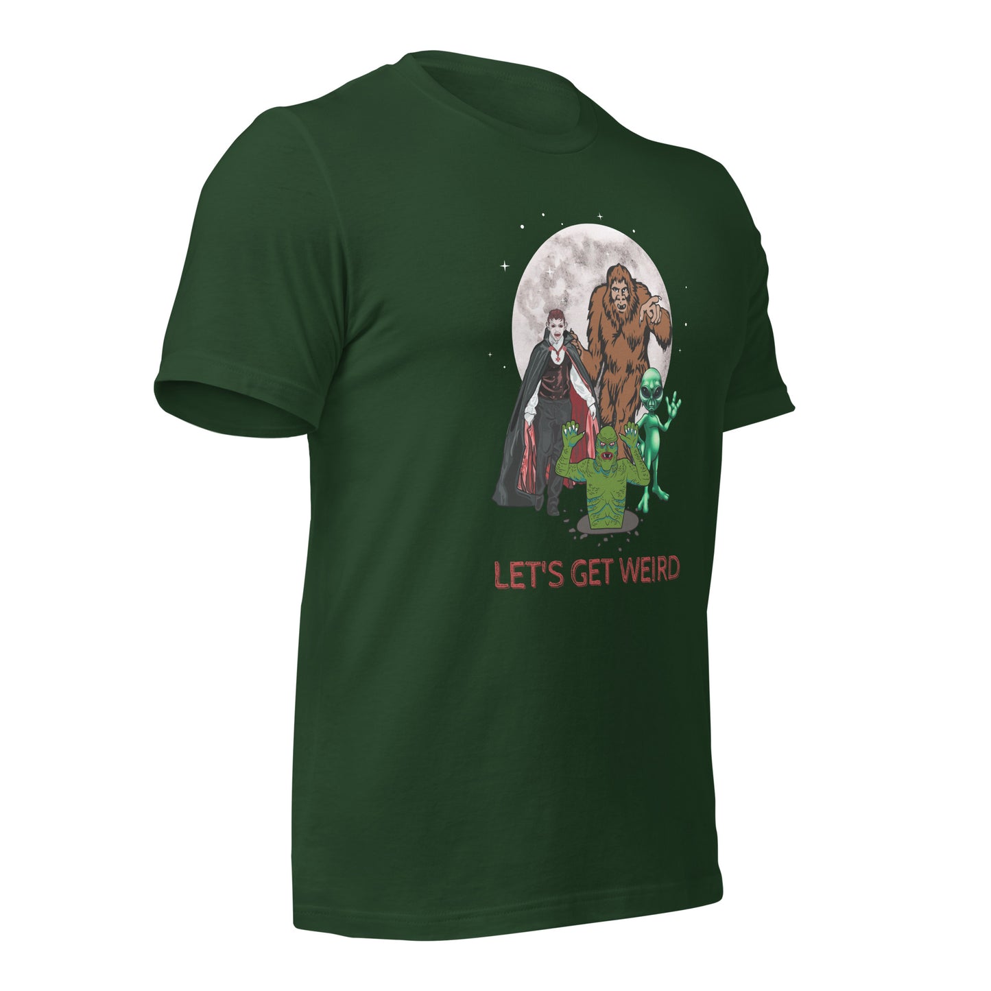 Let's Get Weird Monsters Unisex t-shirt